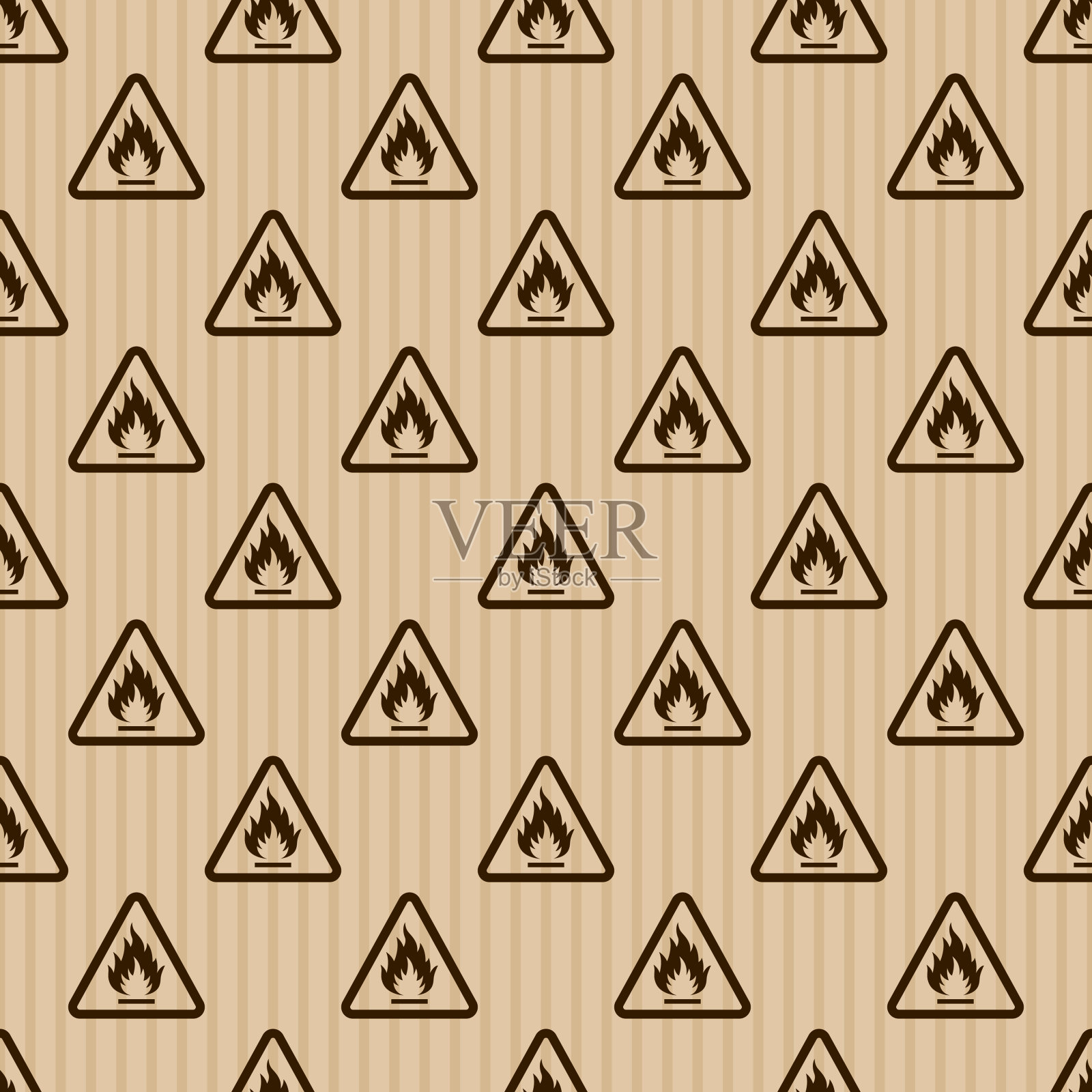 易燃品运输标签图案插画图片素材