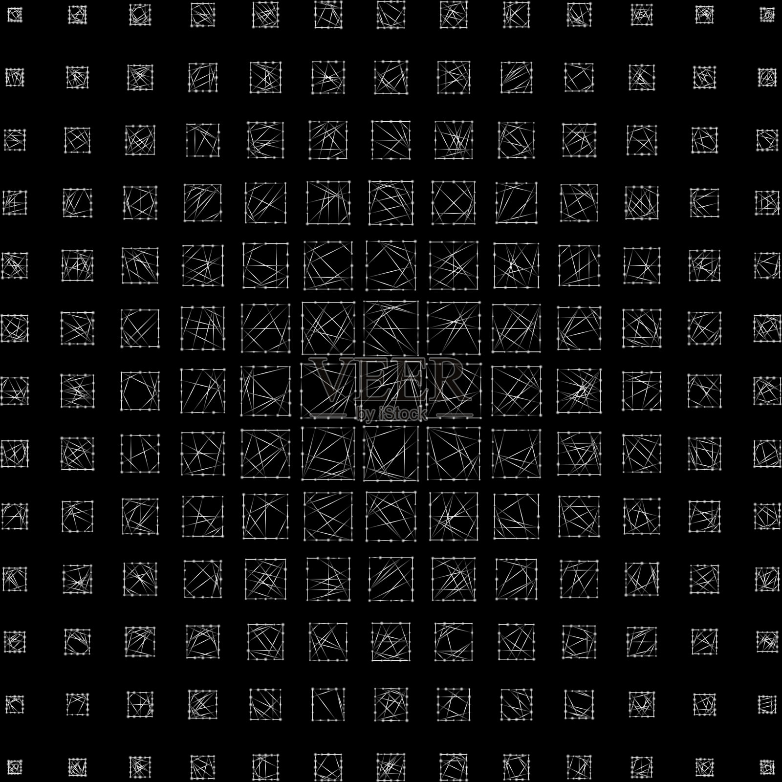 复杂图案:框点在边缘和内线插画图片素材