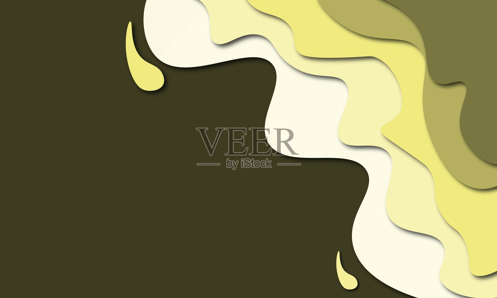 摘要多色现代剪纸背景插画图片素材