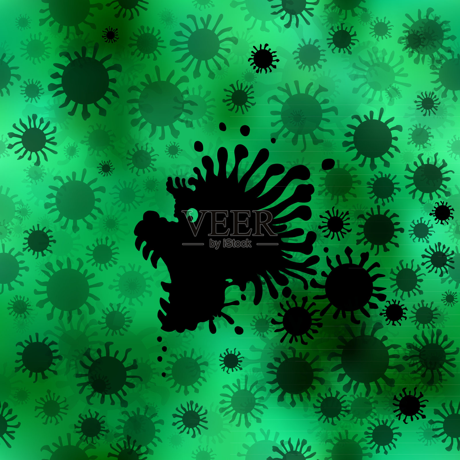 冠状病毒插画图片素材