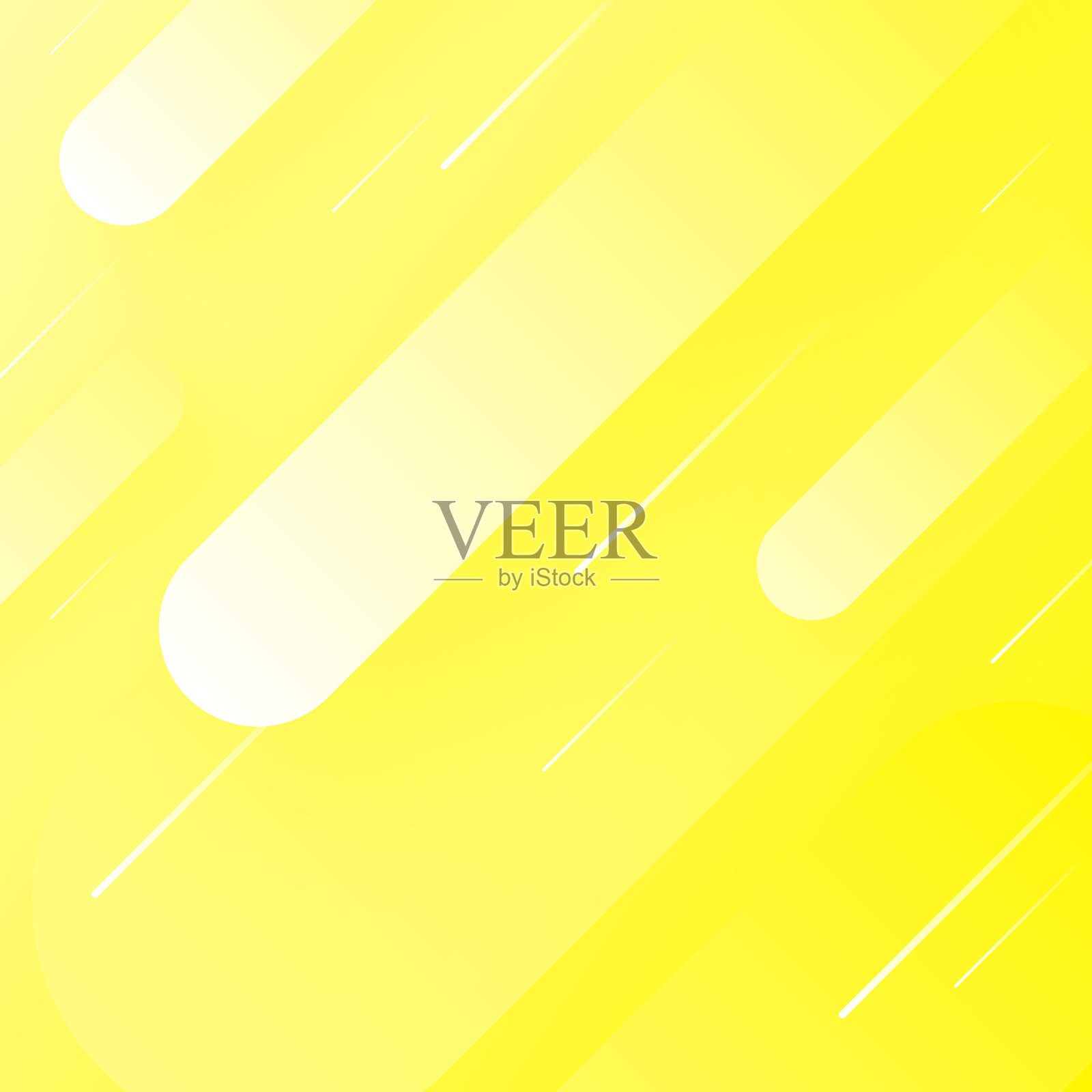 几何形状的抽象设计-流行的黄色渐变插画图片素材