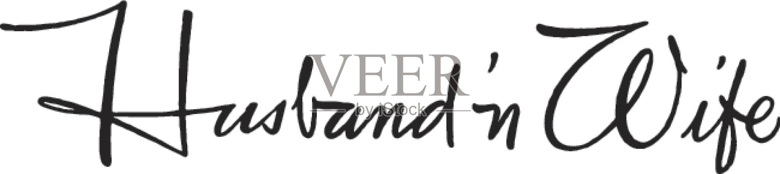 丈夫' n妻子插画图片素材