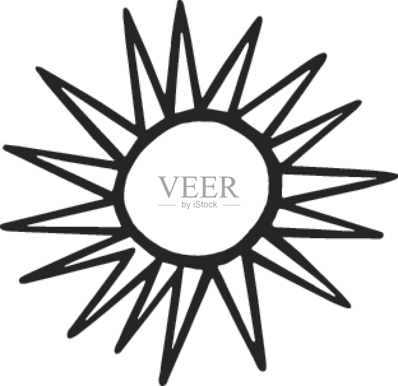 太阳插画图片素材