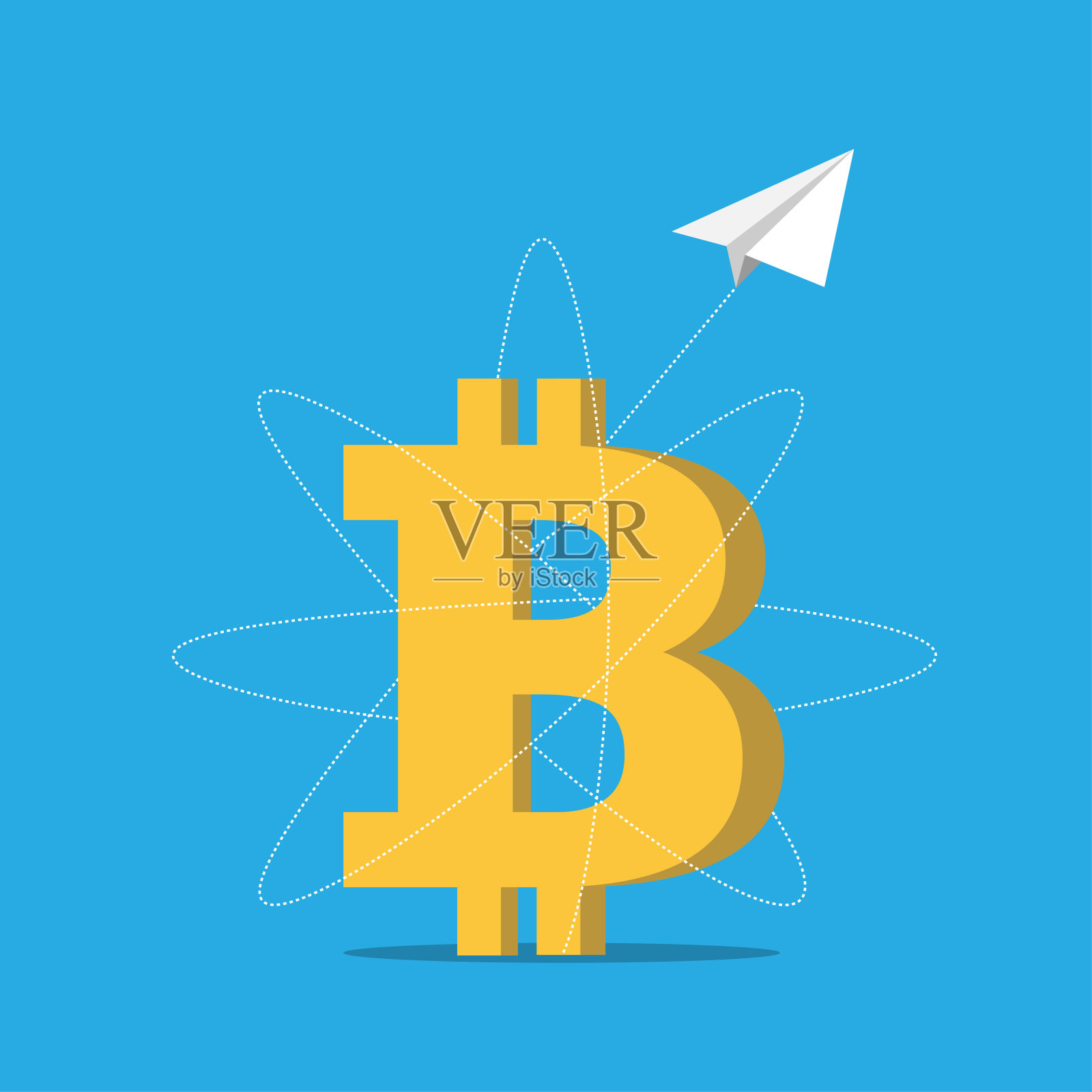 在比特币插画图片素材