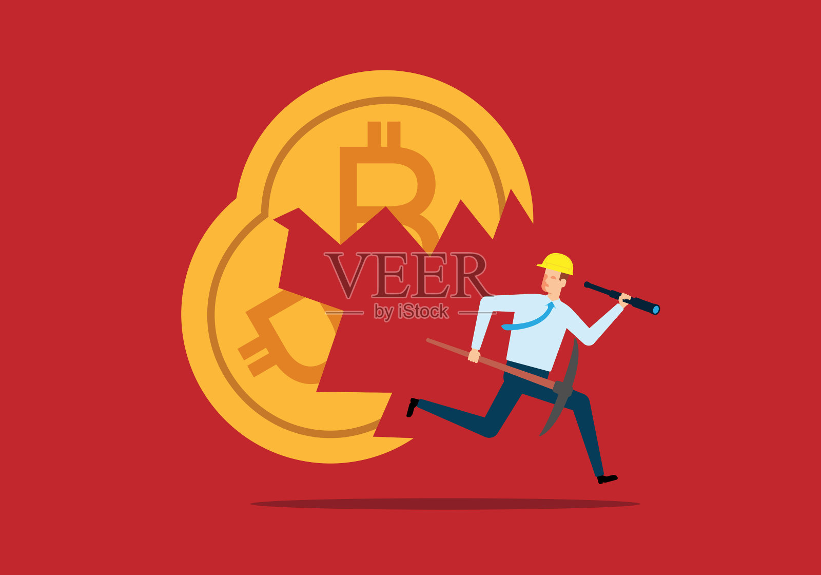 比特币插画图片素材