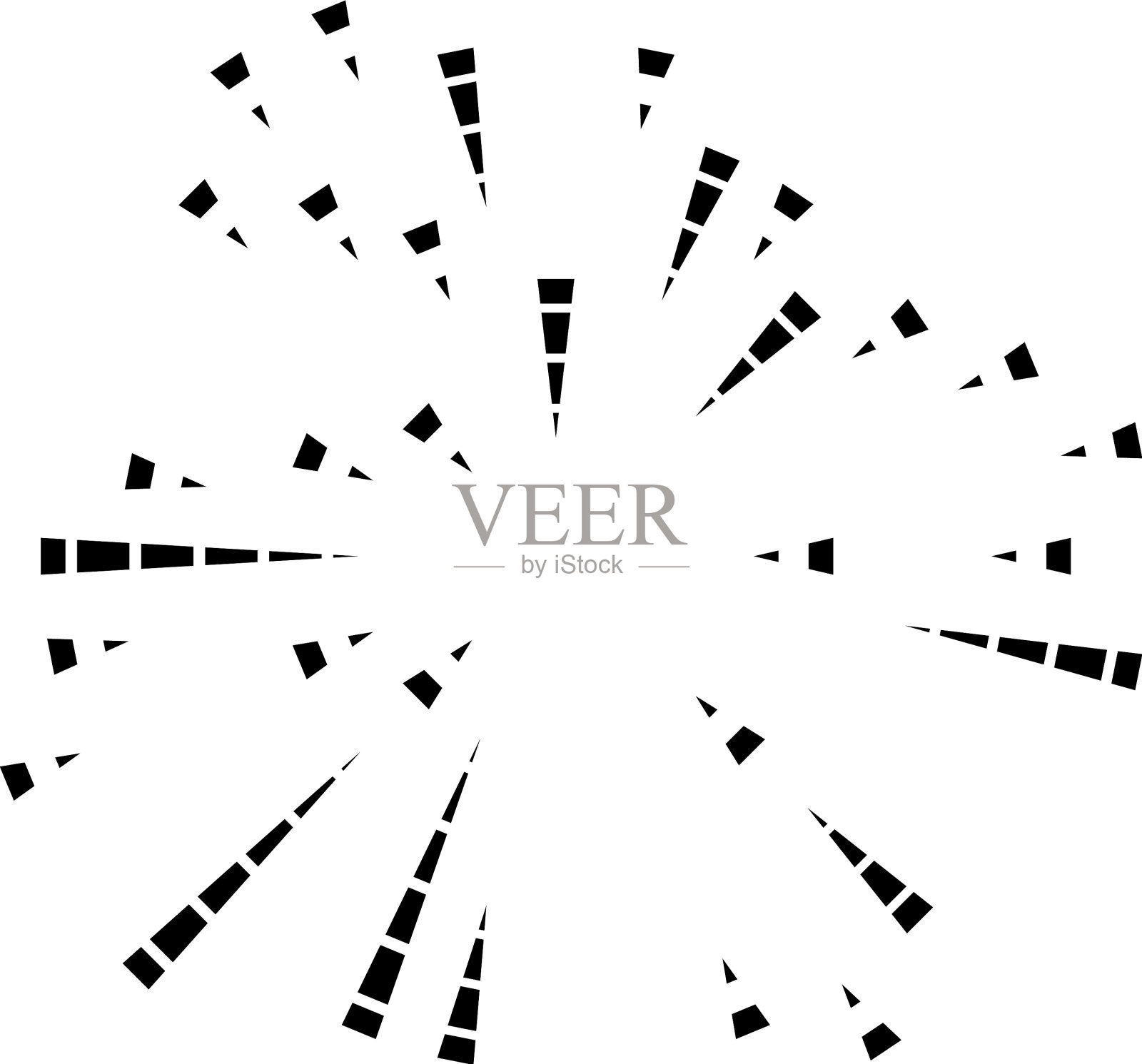 放射状辐射线闪烁，闪烁，闪烁，闪烁插画图片素材