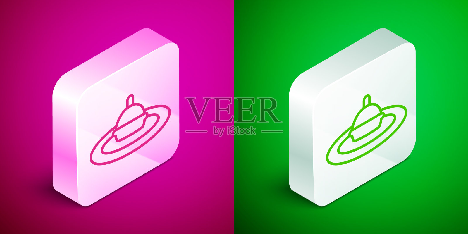 等距线钓鱼浮标在水中的图标图标素材