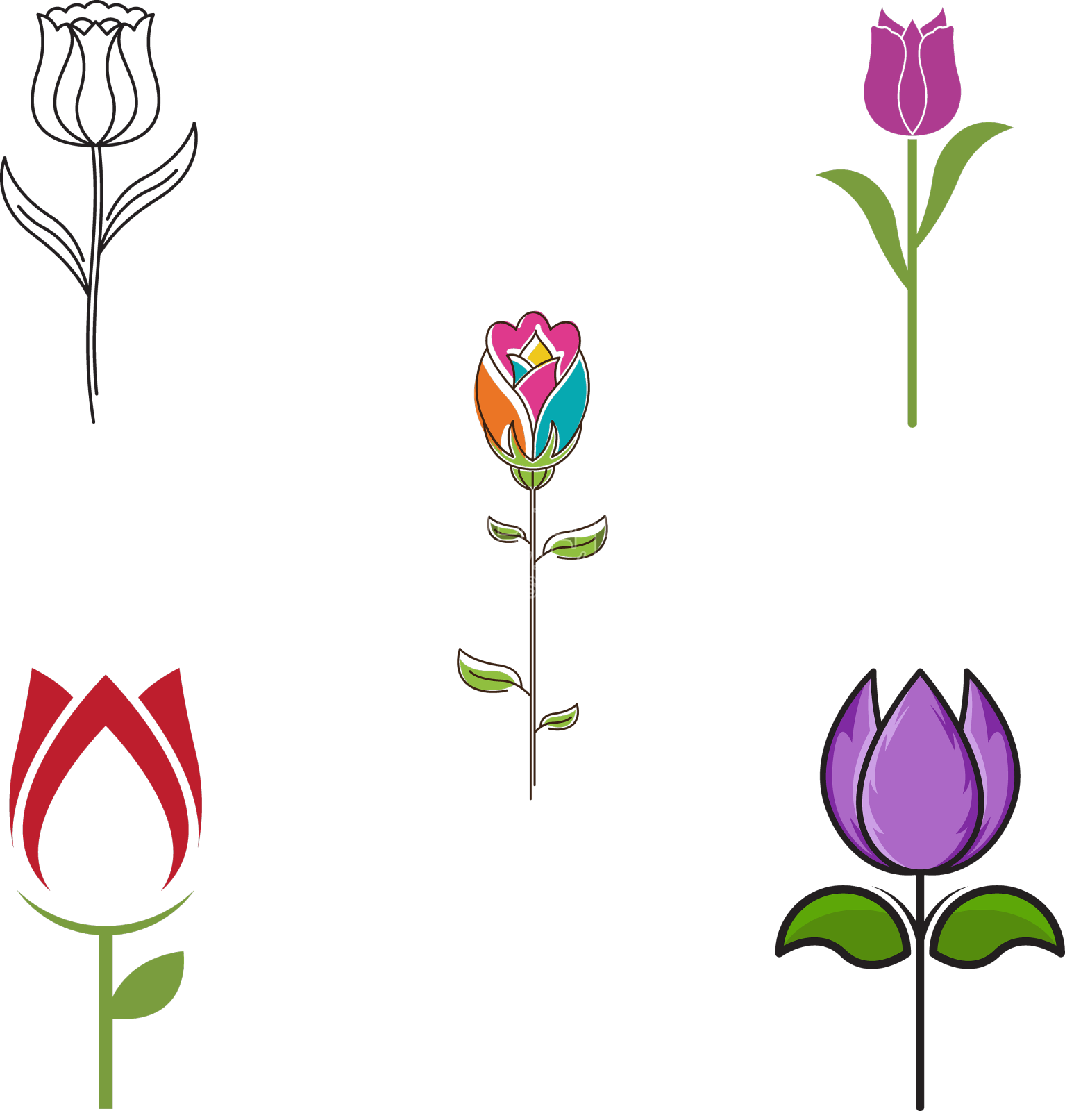 美丽的花店图标图标素材