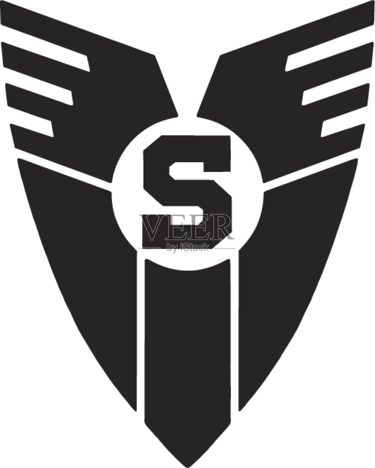 盾和S插画图片素材