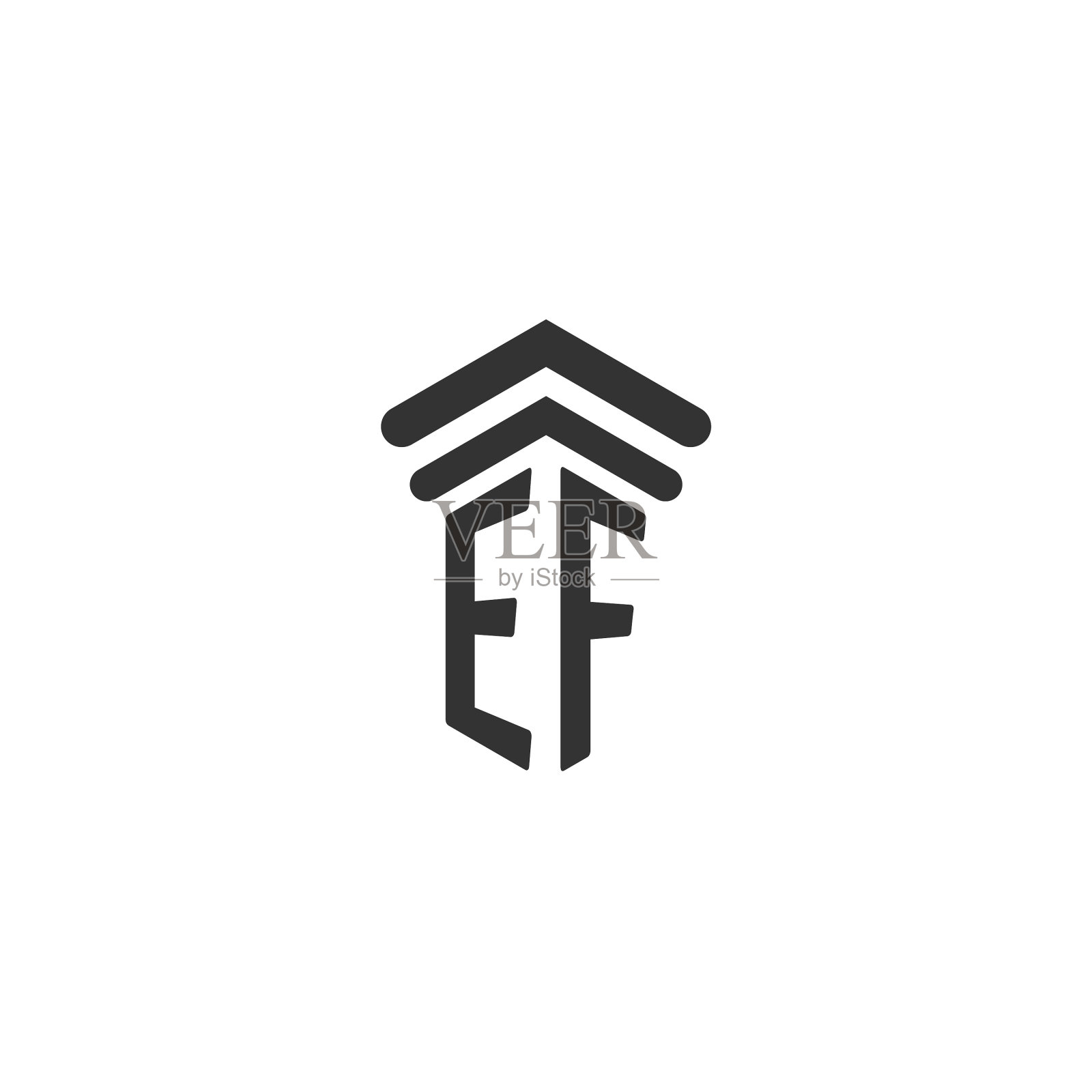 Ef首字母为律师事务所logo设计插画图片素材