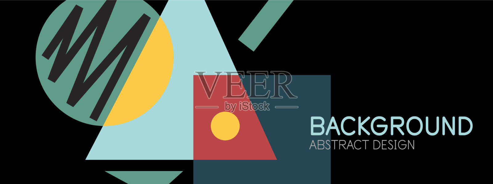 抽象的背景与块线几何插画图片素材