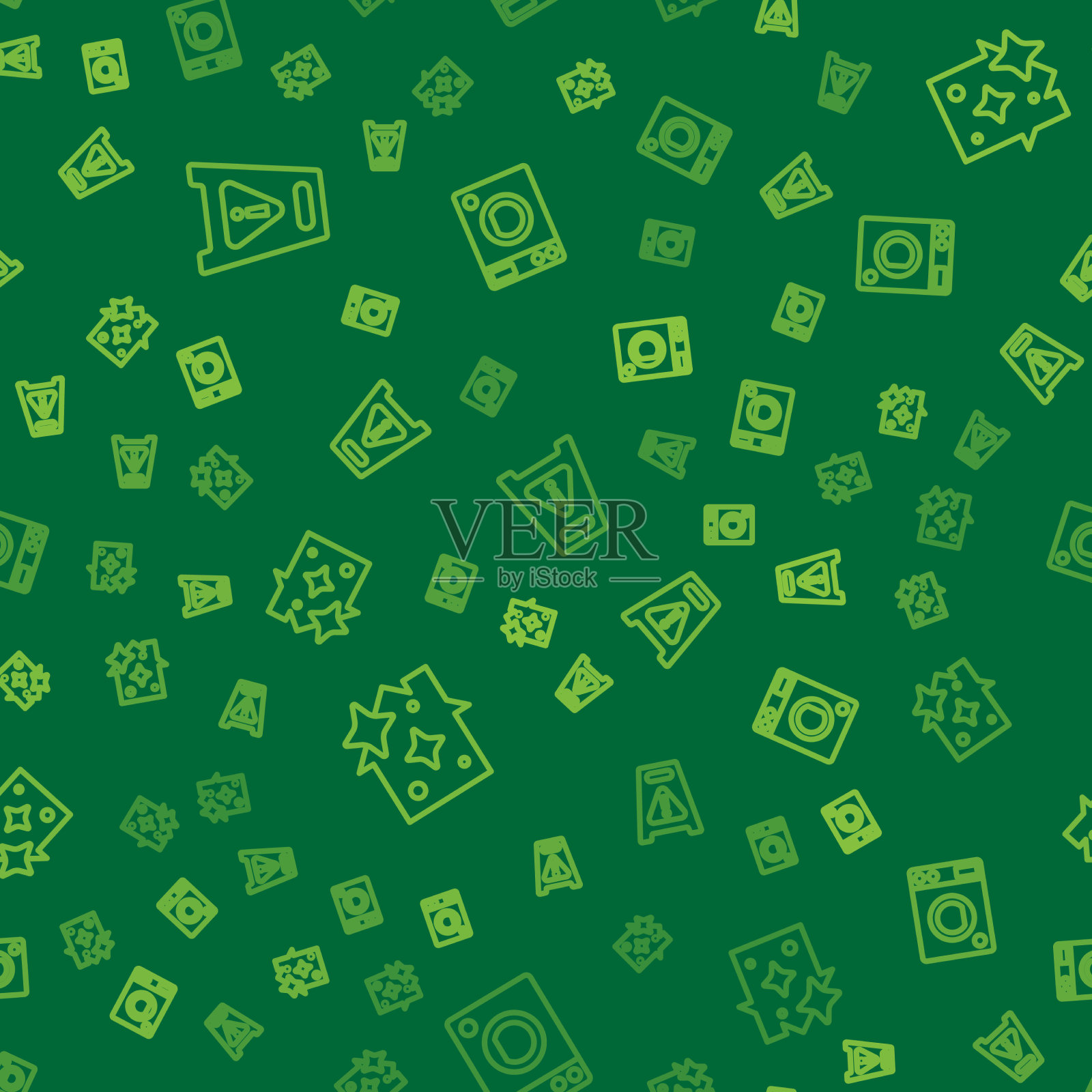 设线湿地板及家居清洁服务图标素材