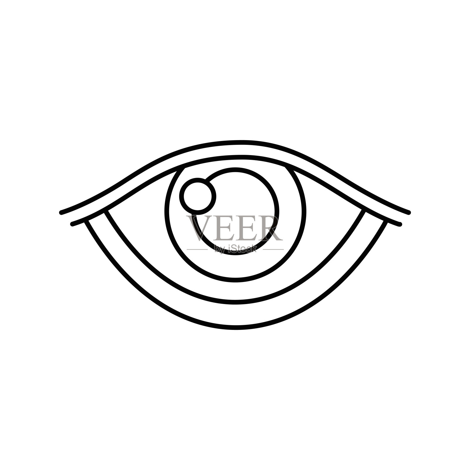 视觉线图标设计元素图片