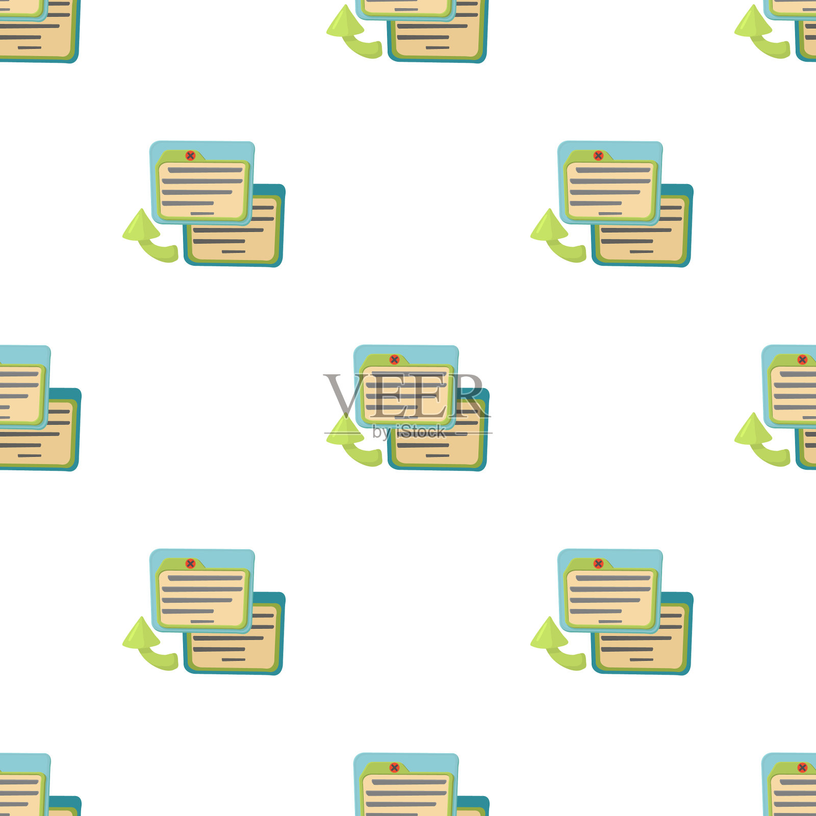 名片图案无缝衔接插画图片素材