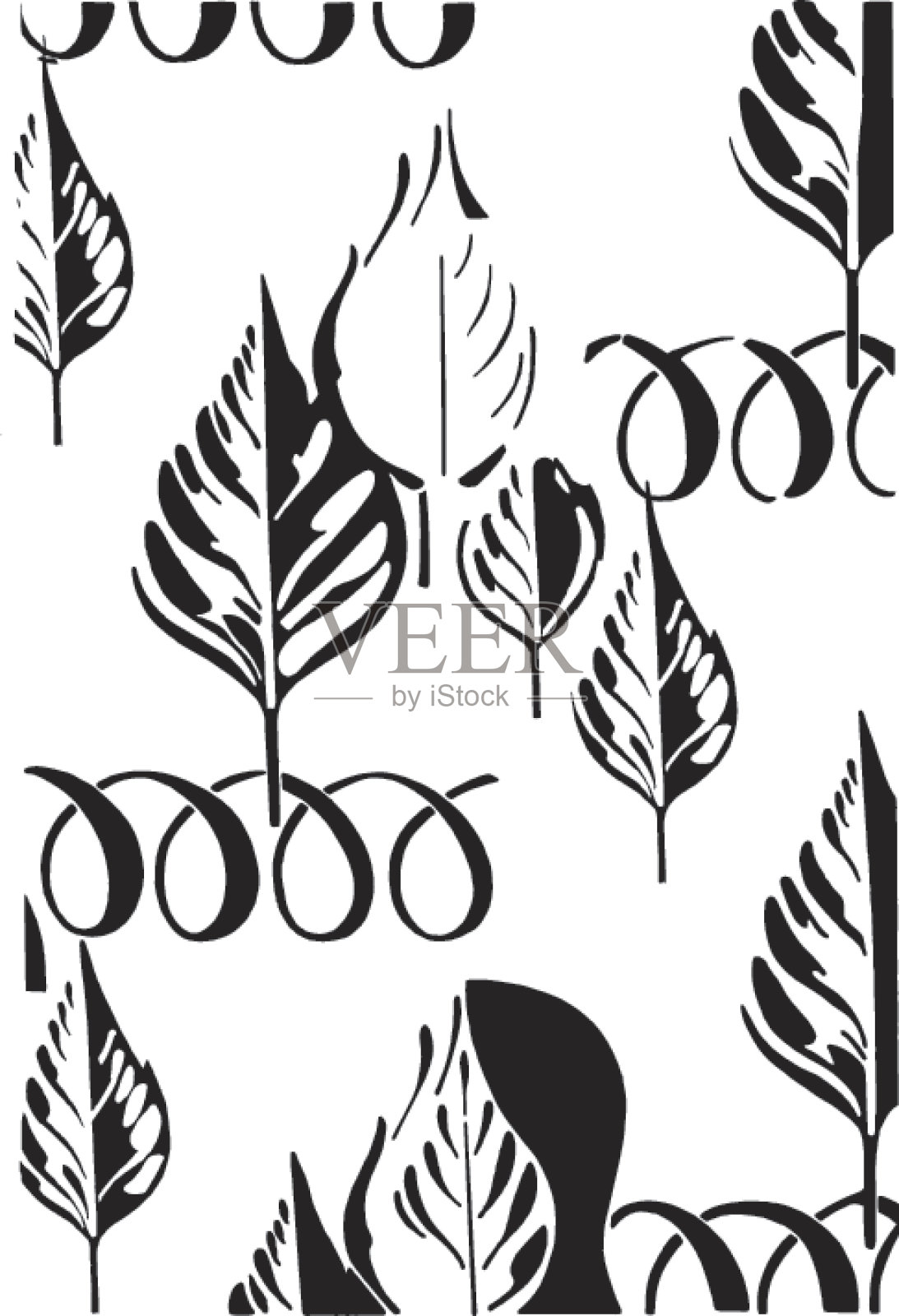 叶模式插画图片素材