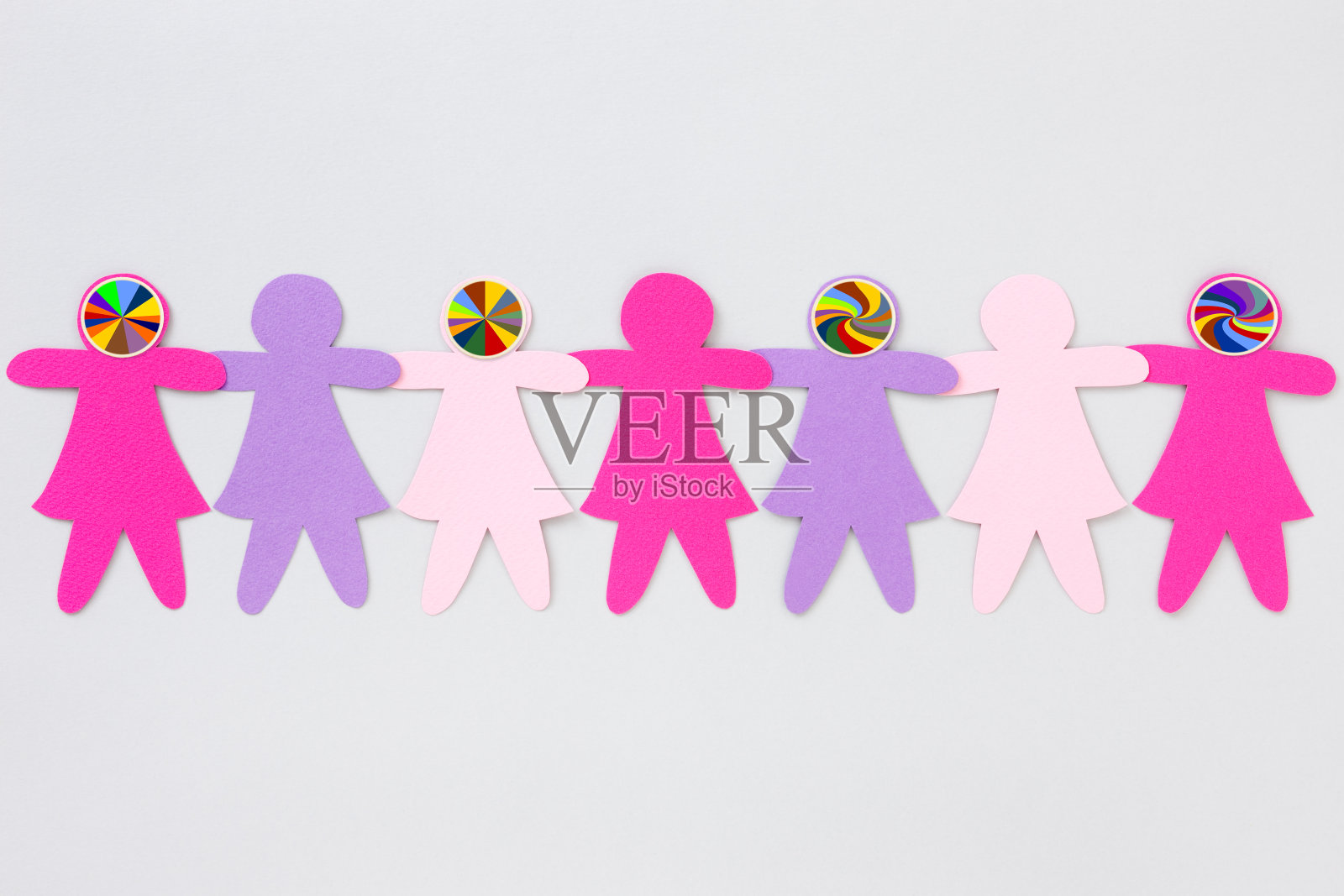 迷幻的女孩插画图片素材