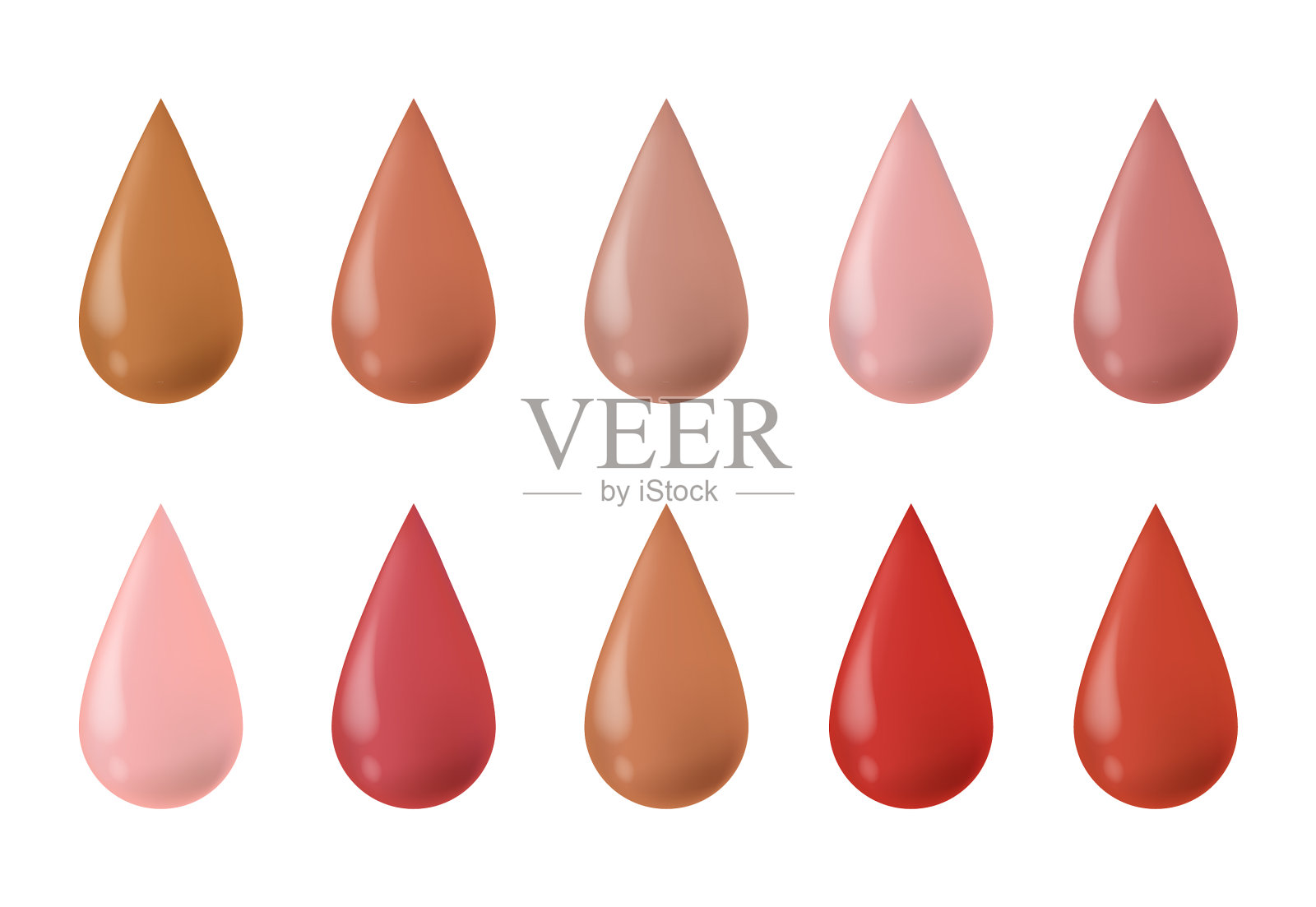 粉底滴妆液bb霜插画图片素材