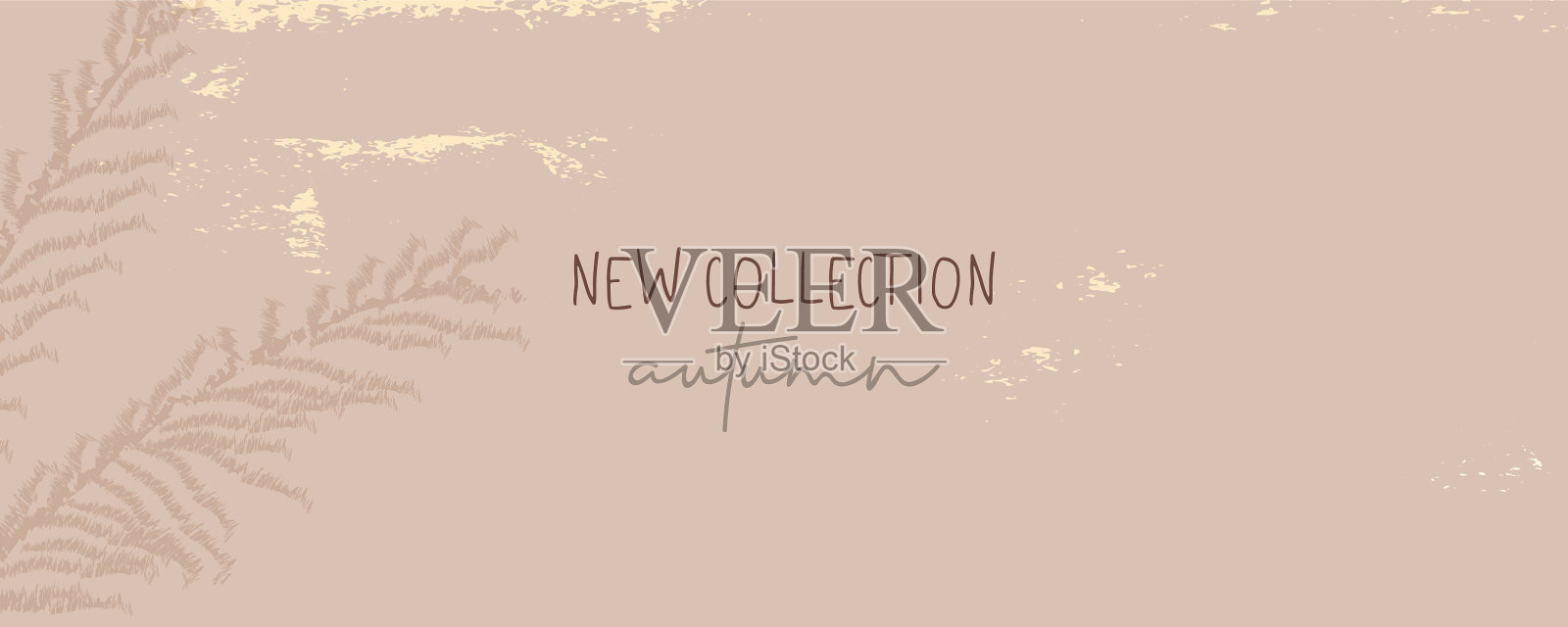 新系列秋季别致旗帜模板插画图片素材