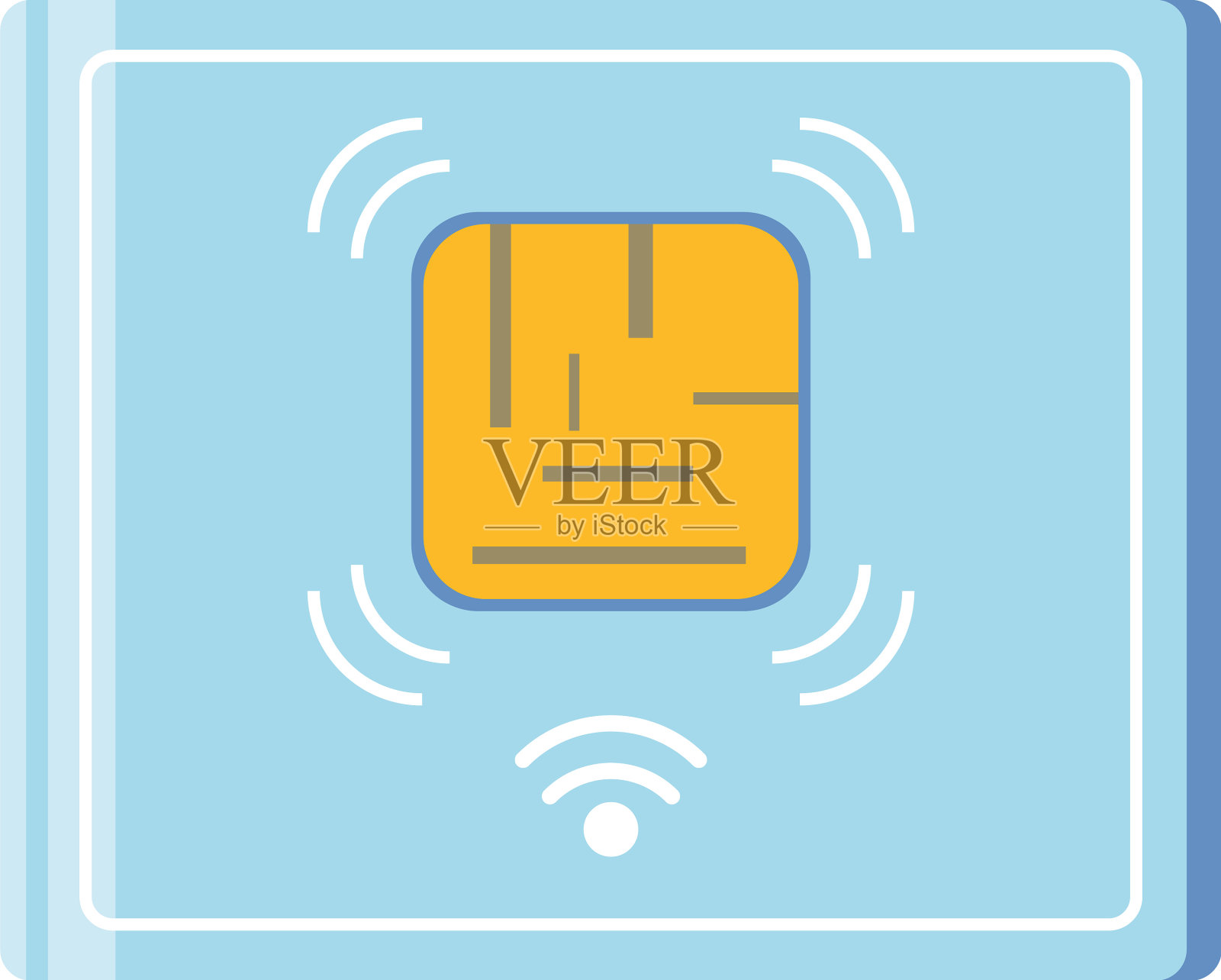 芯片连接付款图标素材