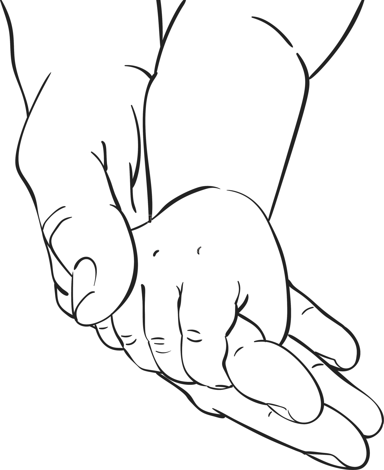 婴儿的手设计元素图片