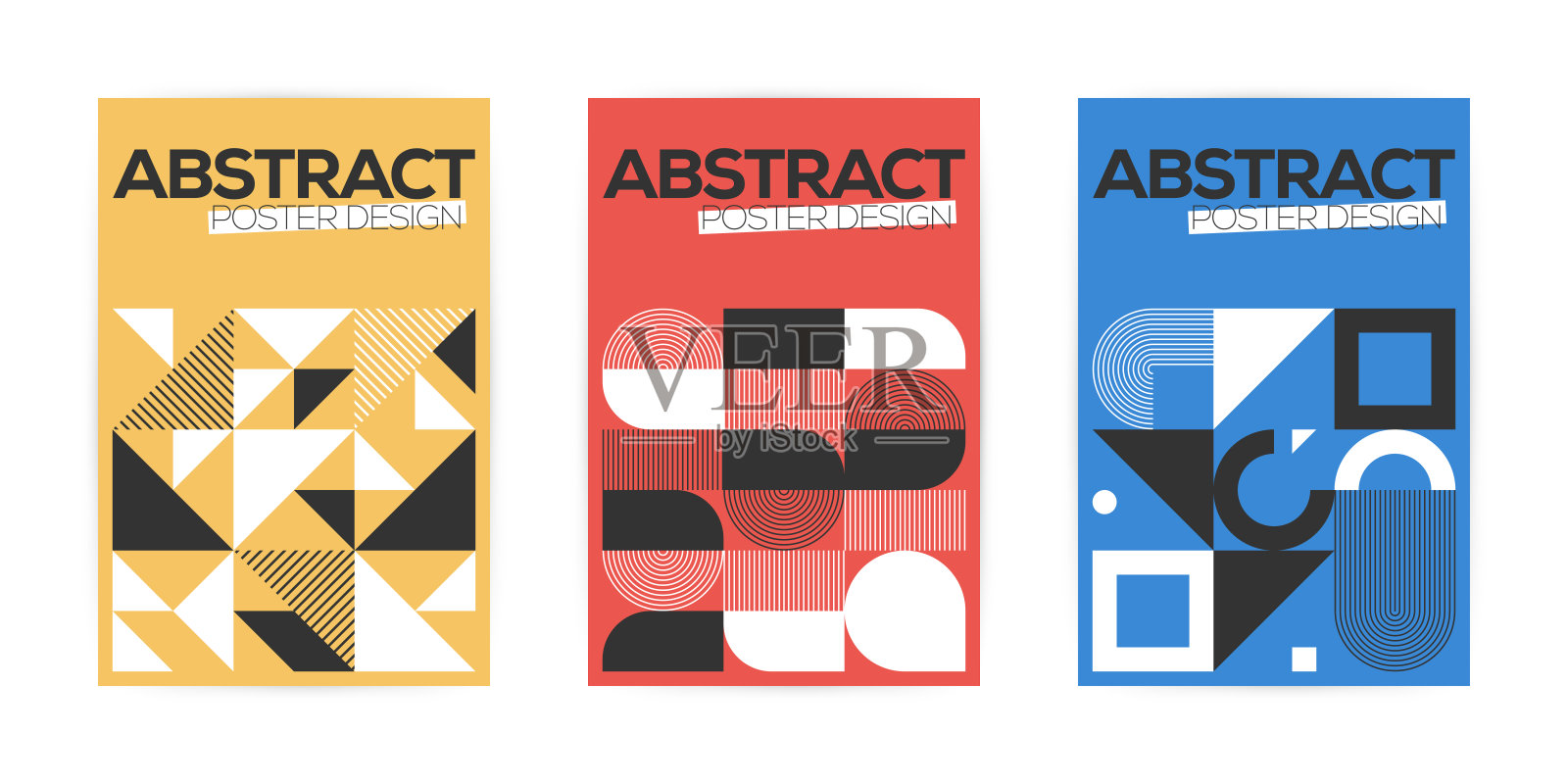 极简几何抽象矢量设计海报，封面，宣传册等。插画图片素材