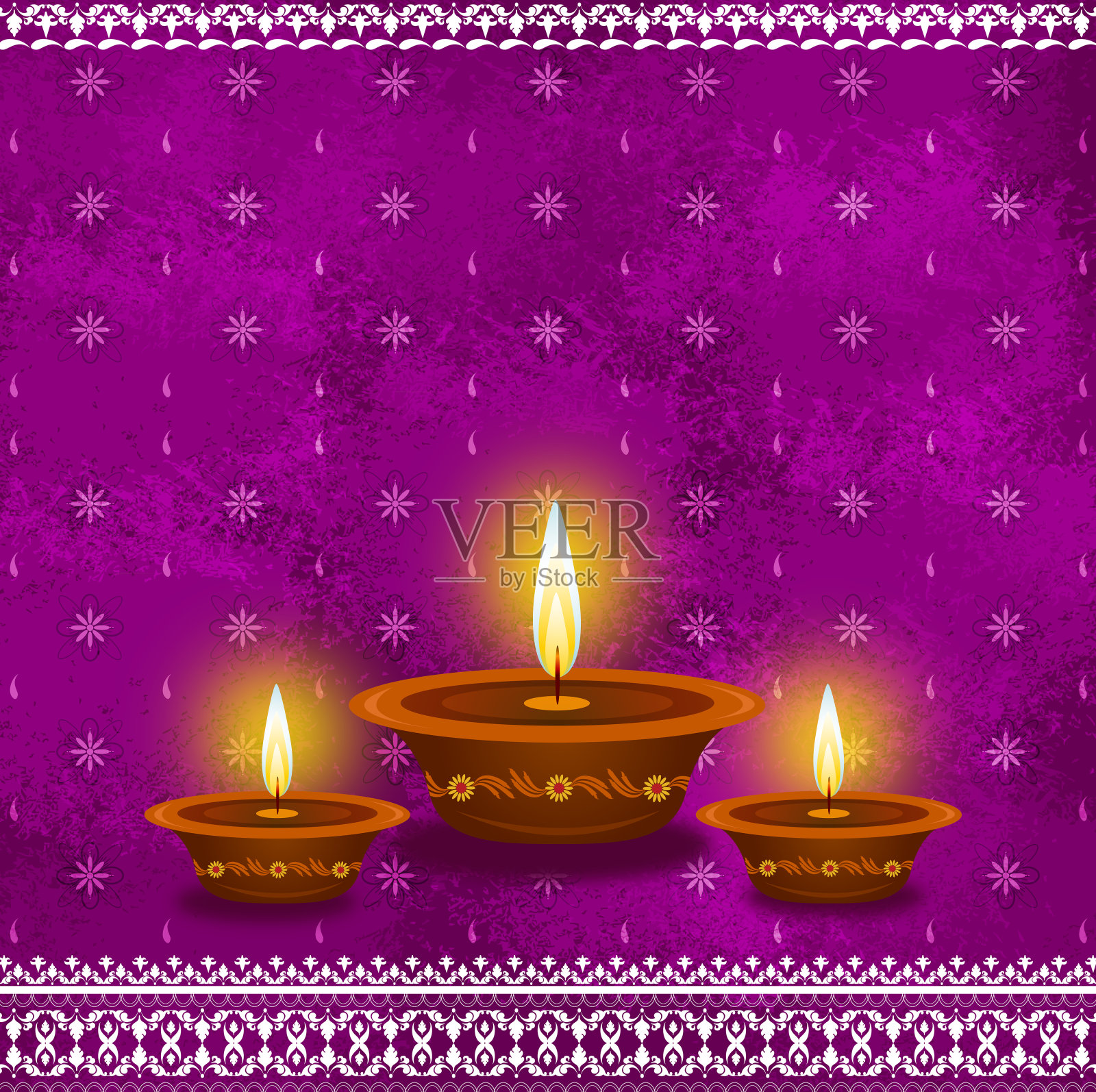 排灯节背景插画图片素材