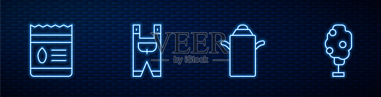 设线罐容器内装满牛奶插画图片素材