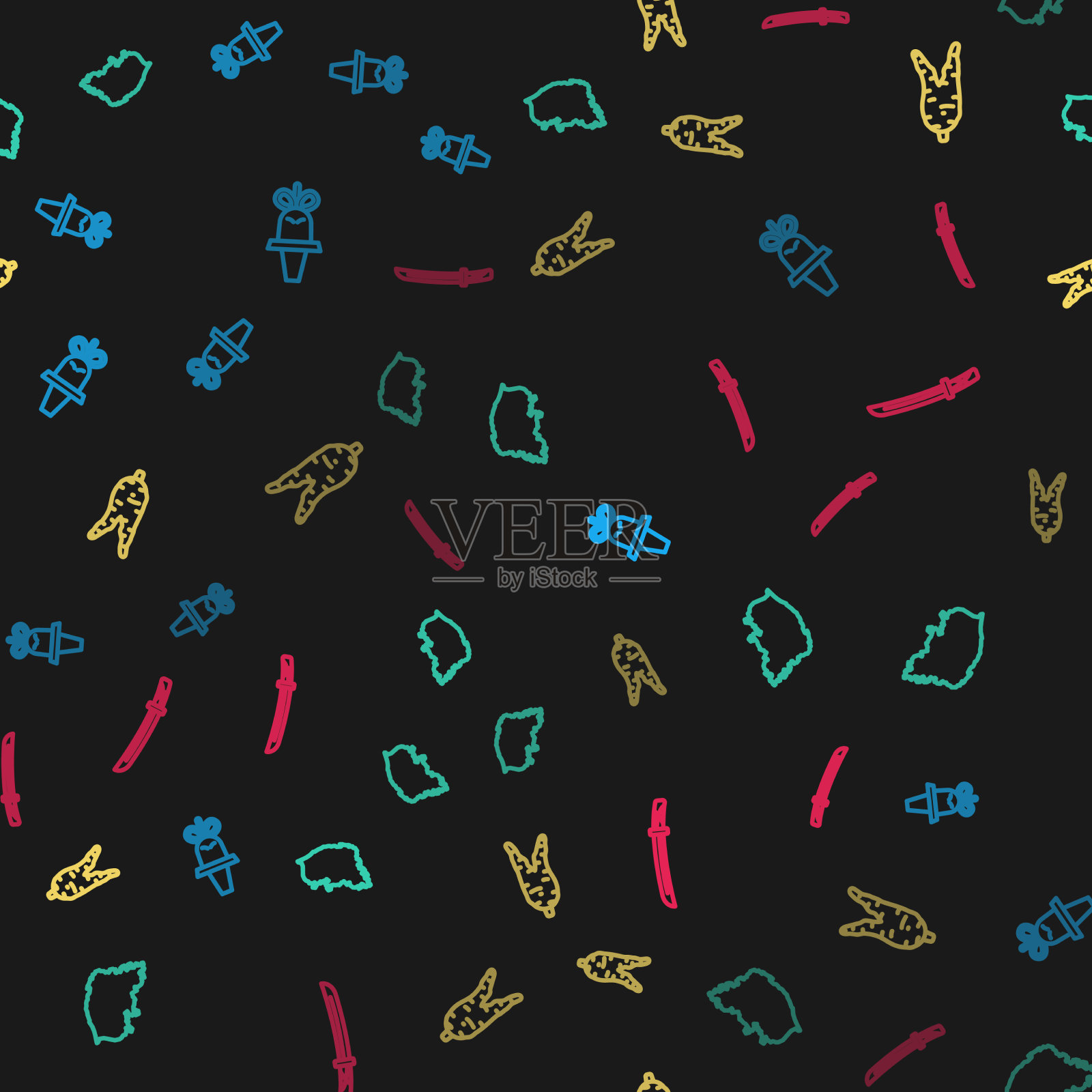 设线韩帽南图人参根和图标素材