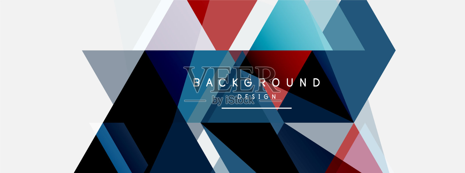 马赛克三角形几何背景技术或插画图片素材