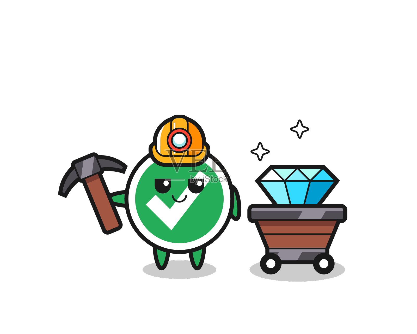 矿机的检查标记的特征设计元素图片