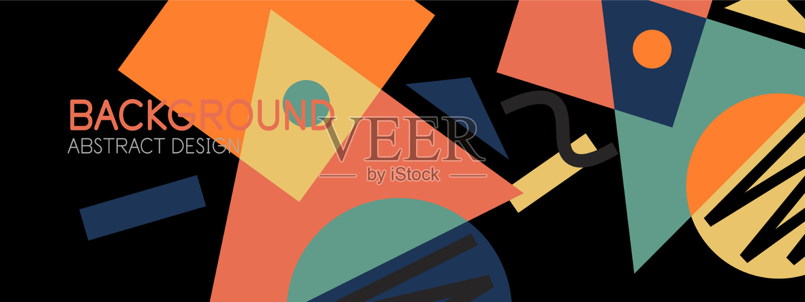 抽象的背景与块线几何插画图片素材