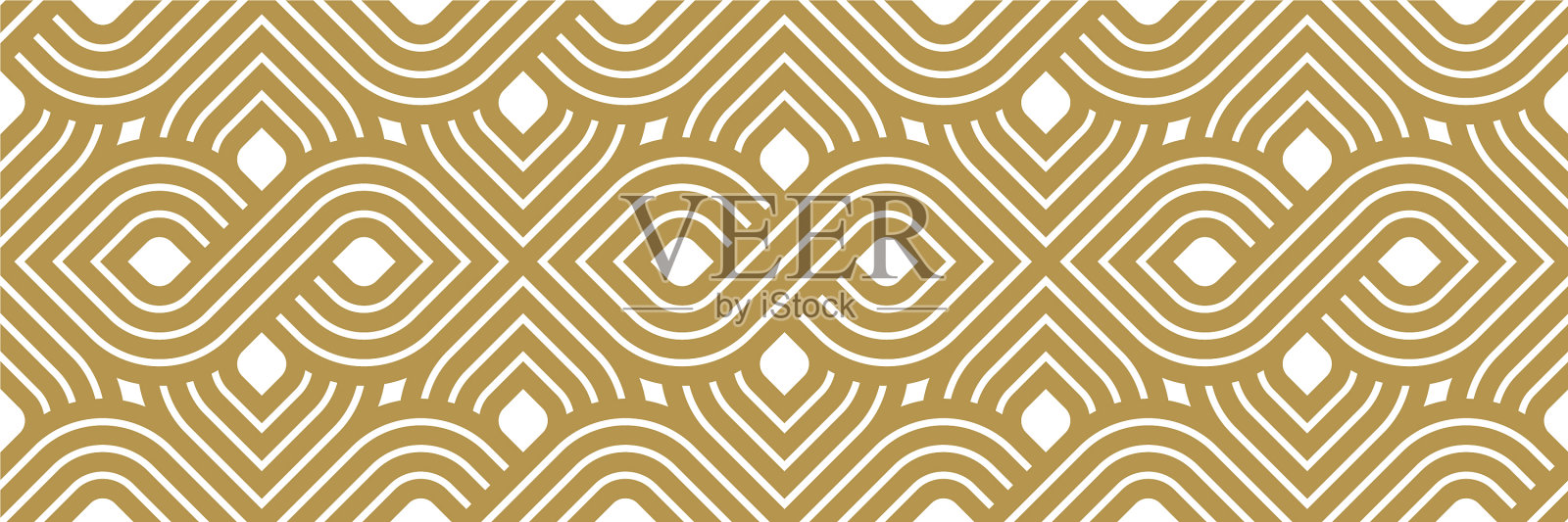 几何无缝图案时尚复古瓷砖插画图片素材
