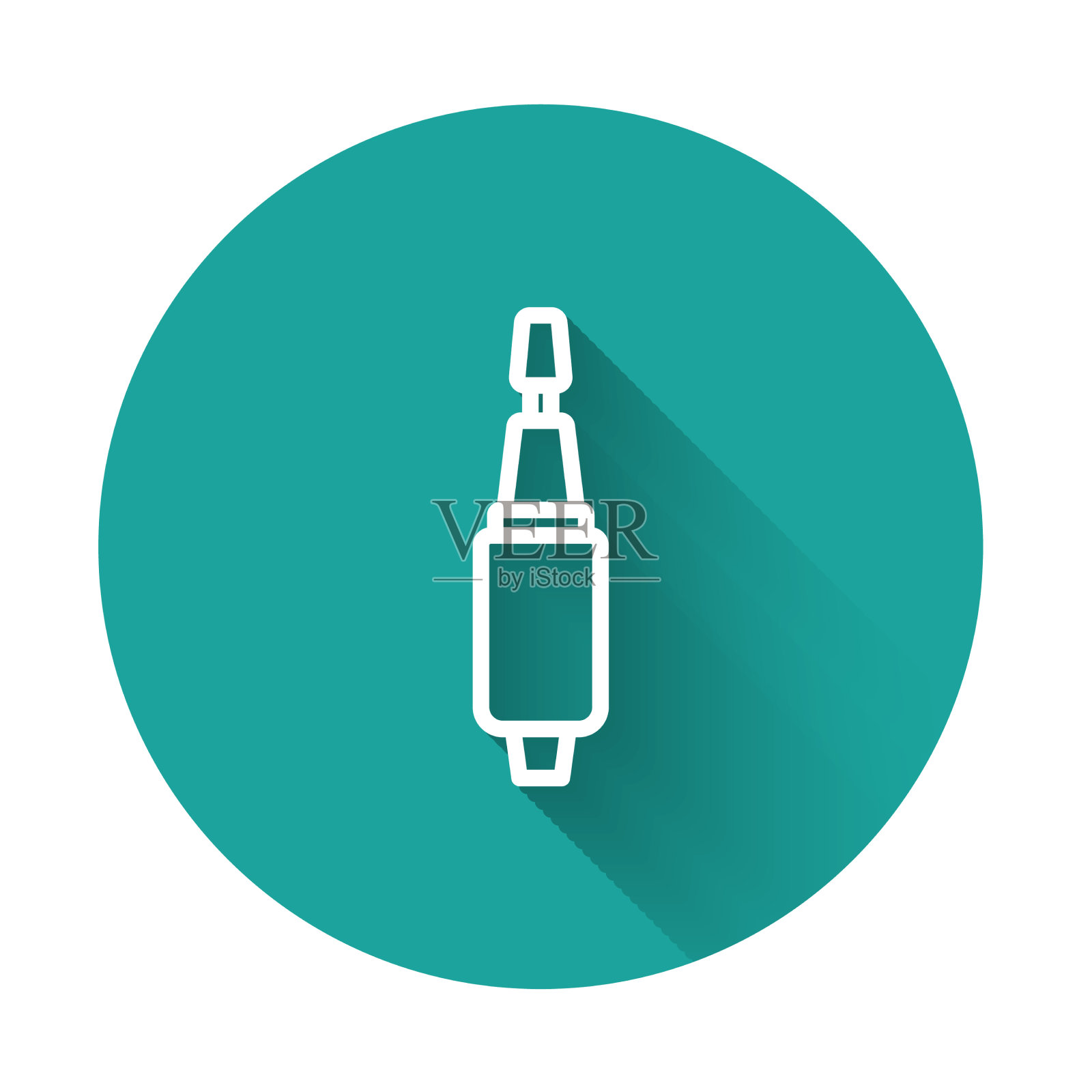 白色线铣刀指甲图标插画图片素材