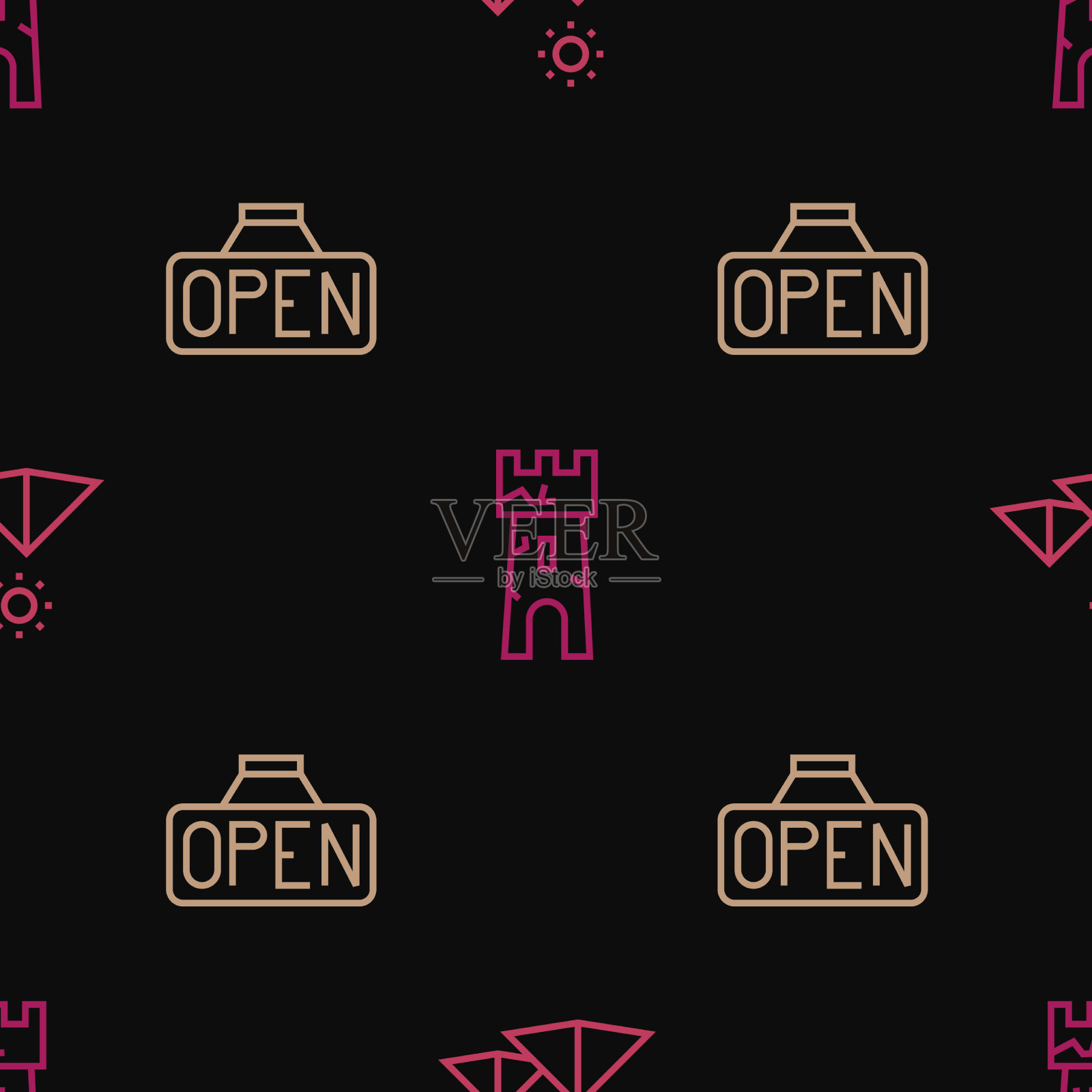 排埃及金字塔悬挂的标志用开放图标素材