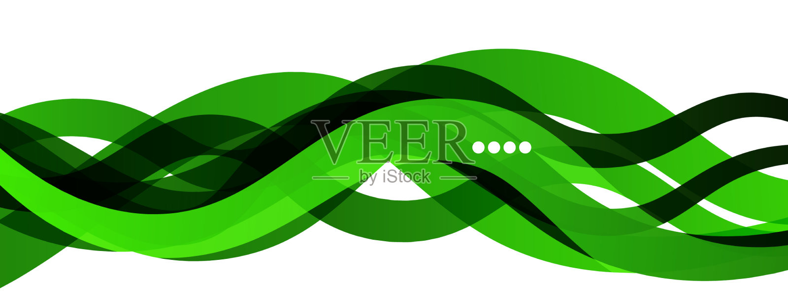 抽象背景-透明重叠波浪插画图片素材