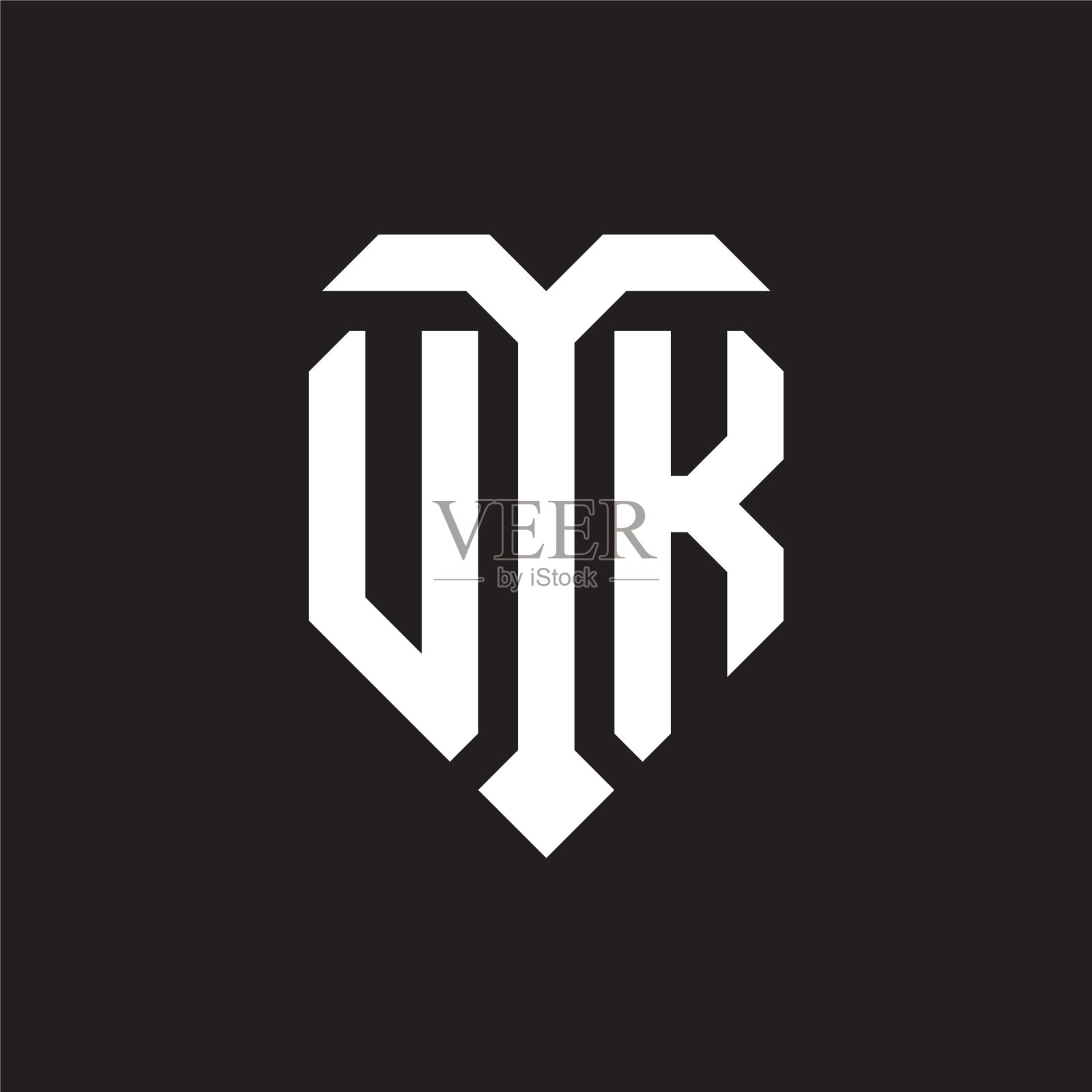 英国徽标字母组合设计模板插画图片素材