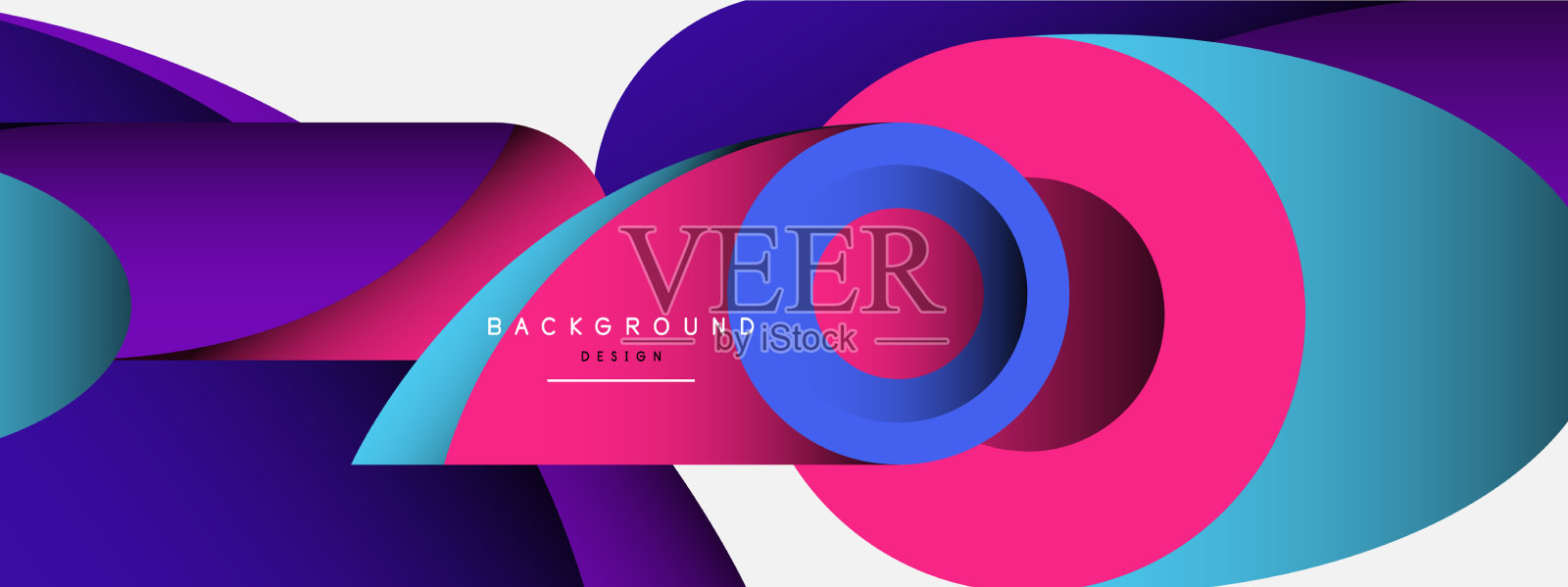 抽象背景最小几何圆和插画图片素材