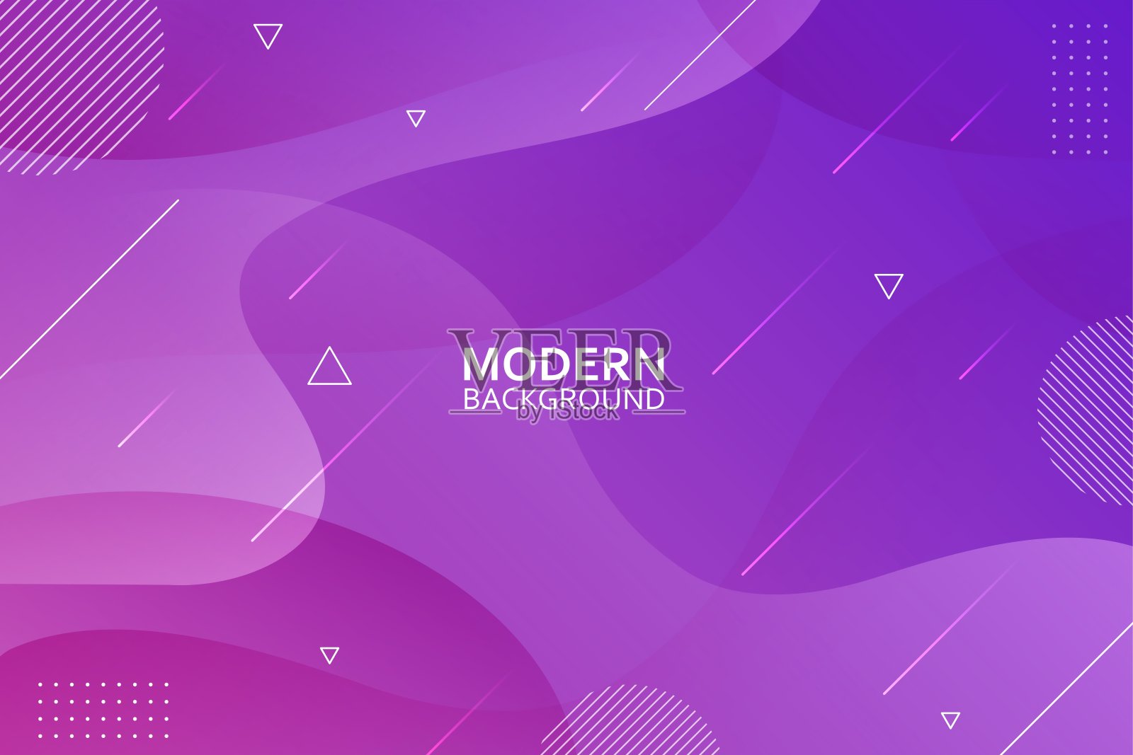 抽象的现代波浪彩色几何形状和物体背景插画图片素材