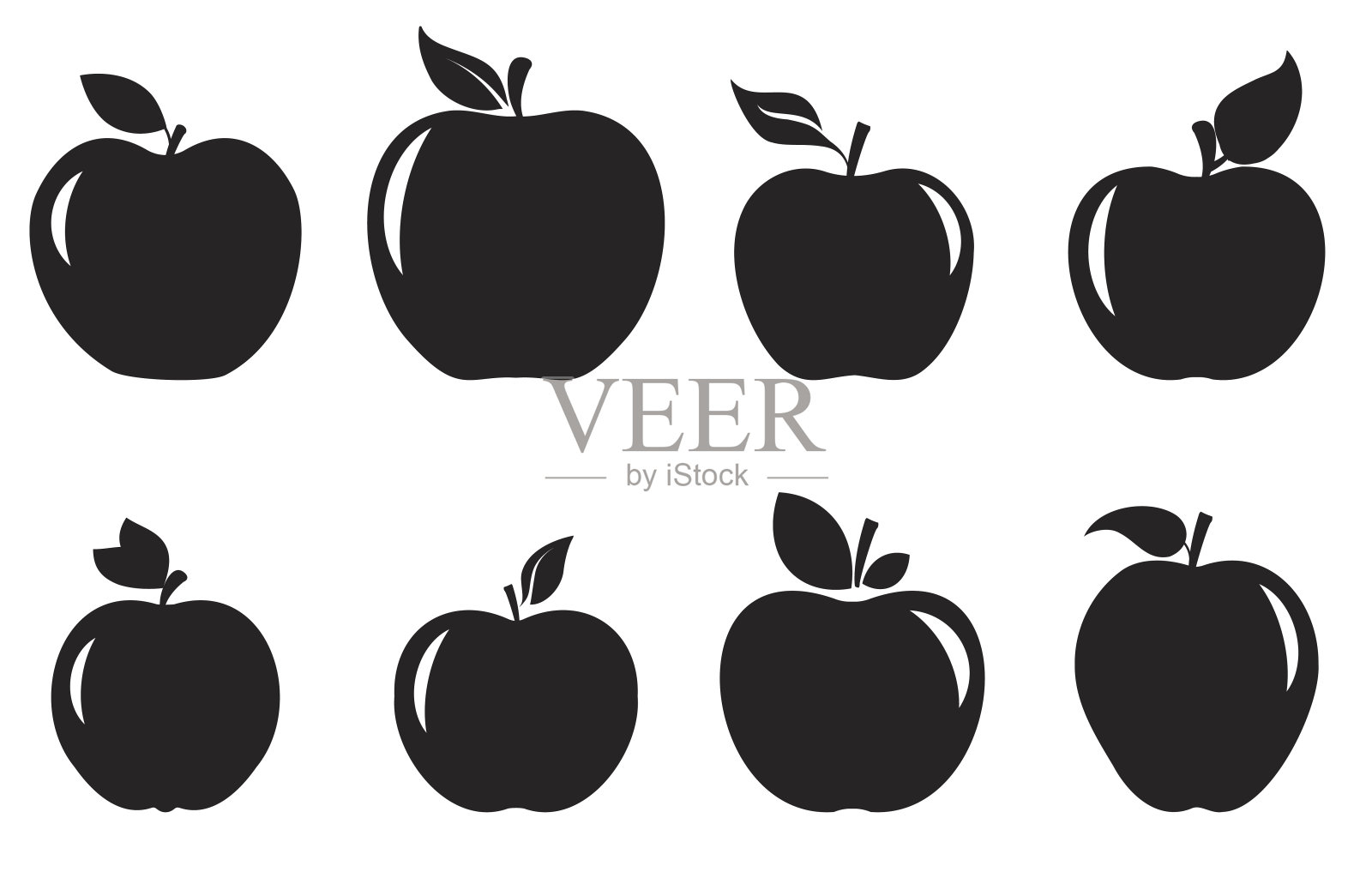 苹果图标插画图片素材