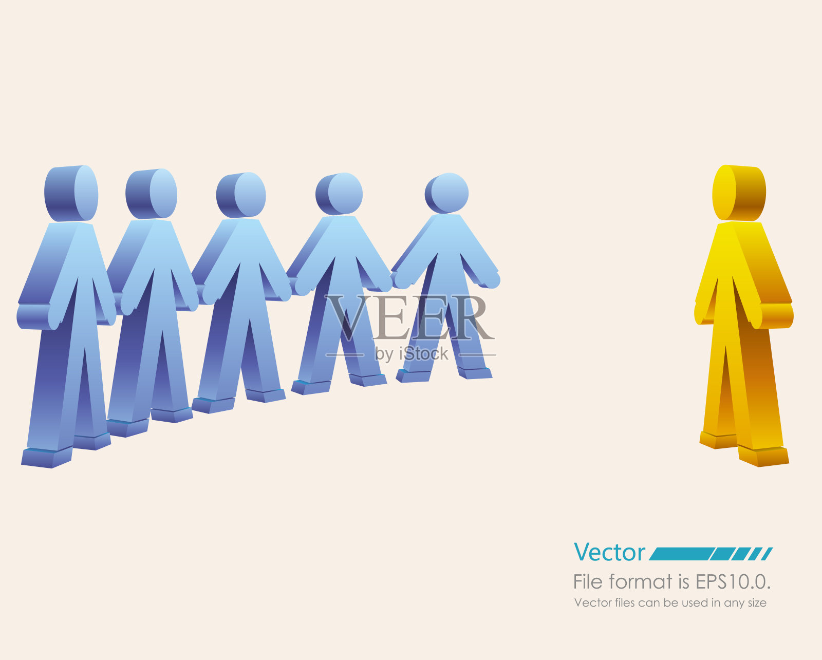 领袖和团队插画图片素材