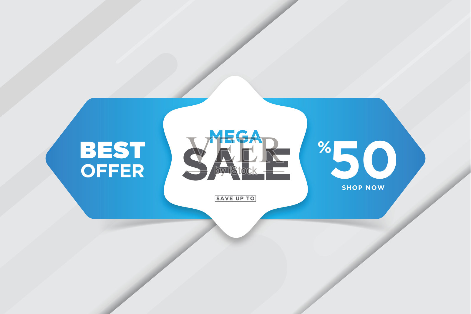 销售抽象横幅模板设计。演讲泡沫形状的销售横幅。矢量插图。股票插图设计元素图片