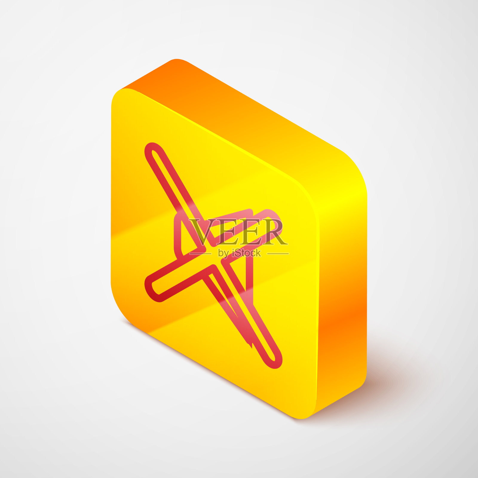 等距线扬声器静音图标隔离在灰色图标素材