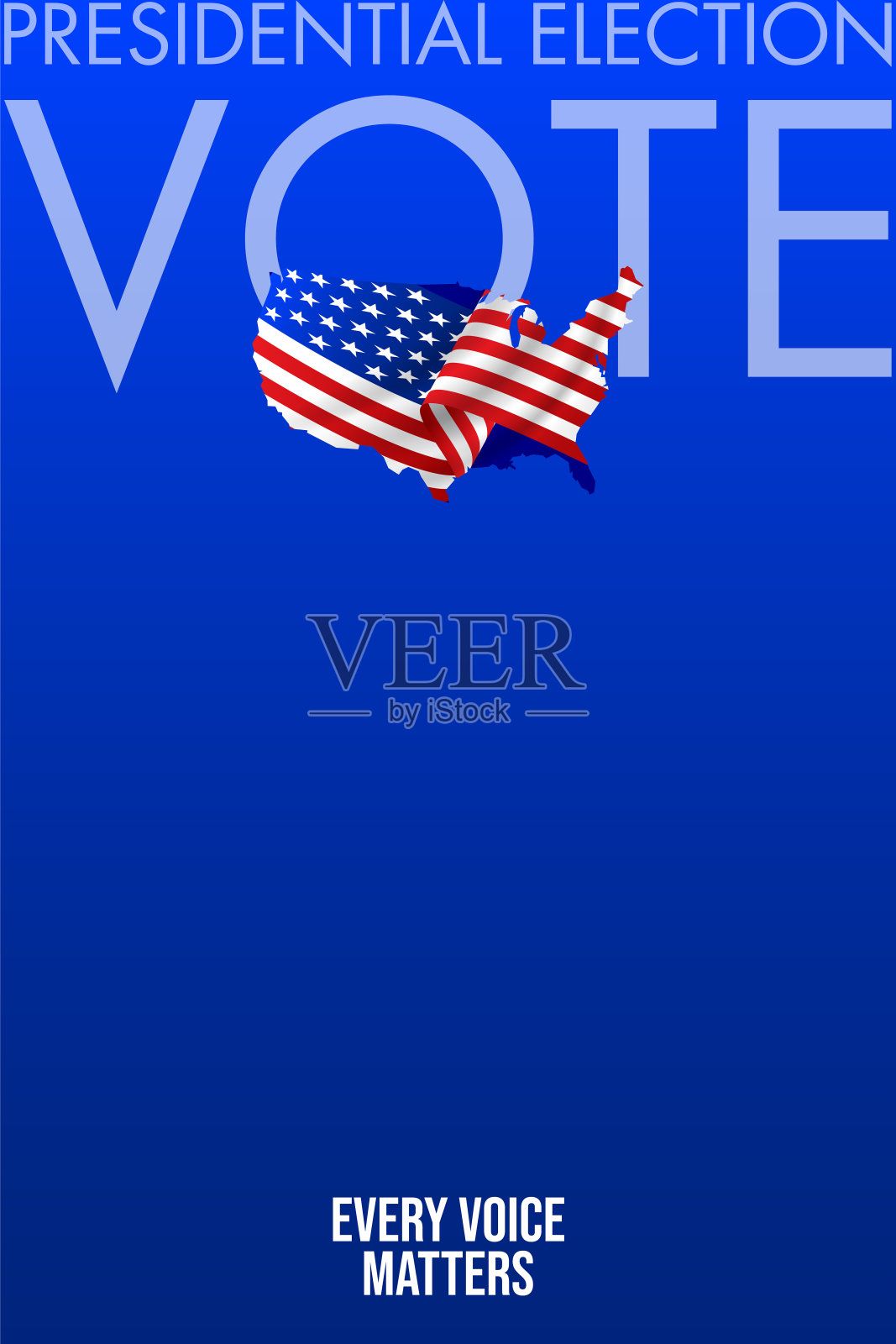 美利坚合众国总统选举。概念设计投票。向量股票插图插画图片素材
