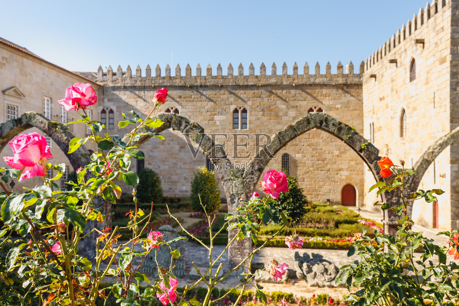 葡萄牙布拉加的圣巴巴拉花园照片摄影图片