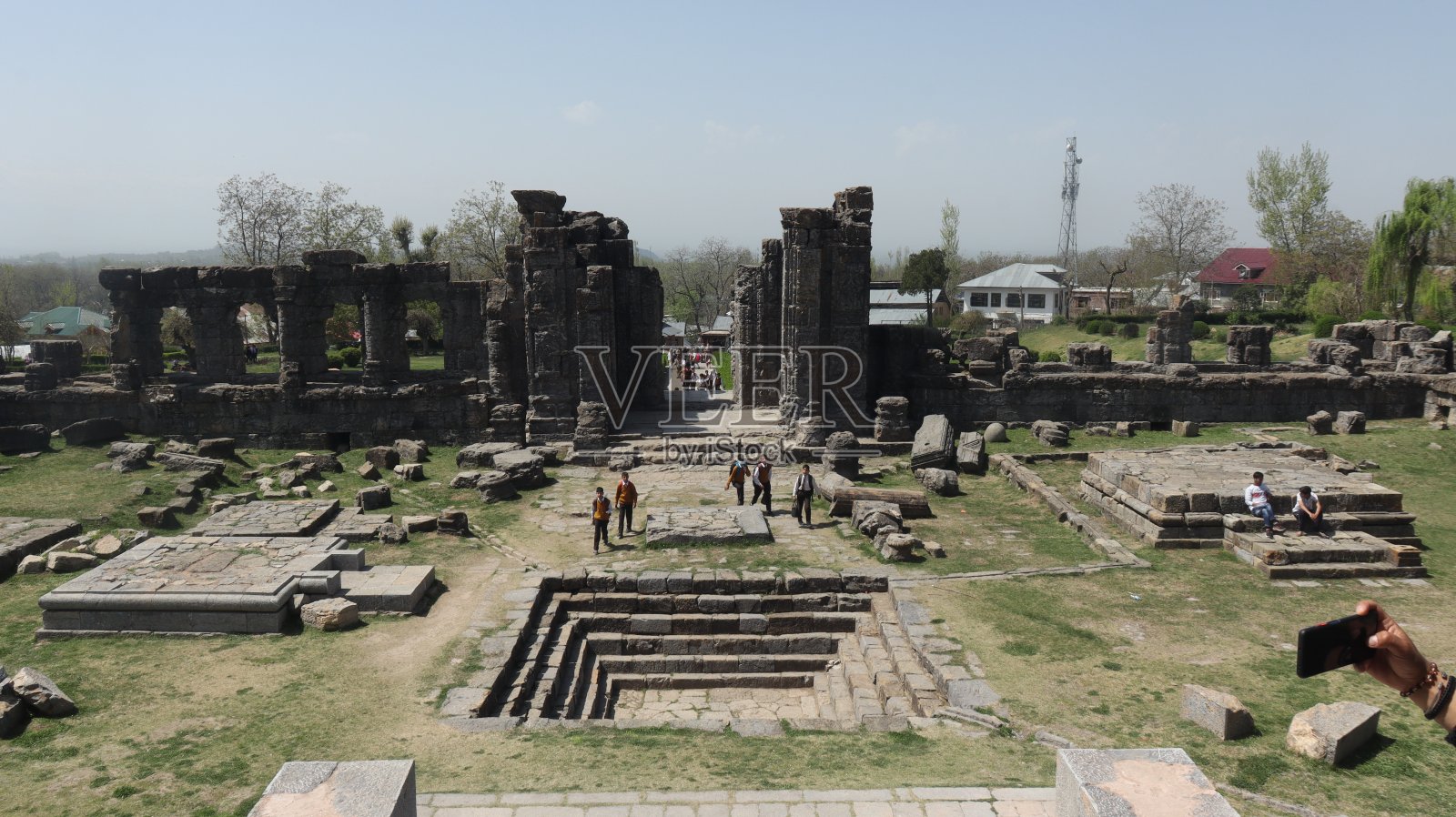 克什米尔的马特尔太阳神庙照片摄影图片