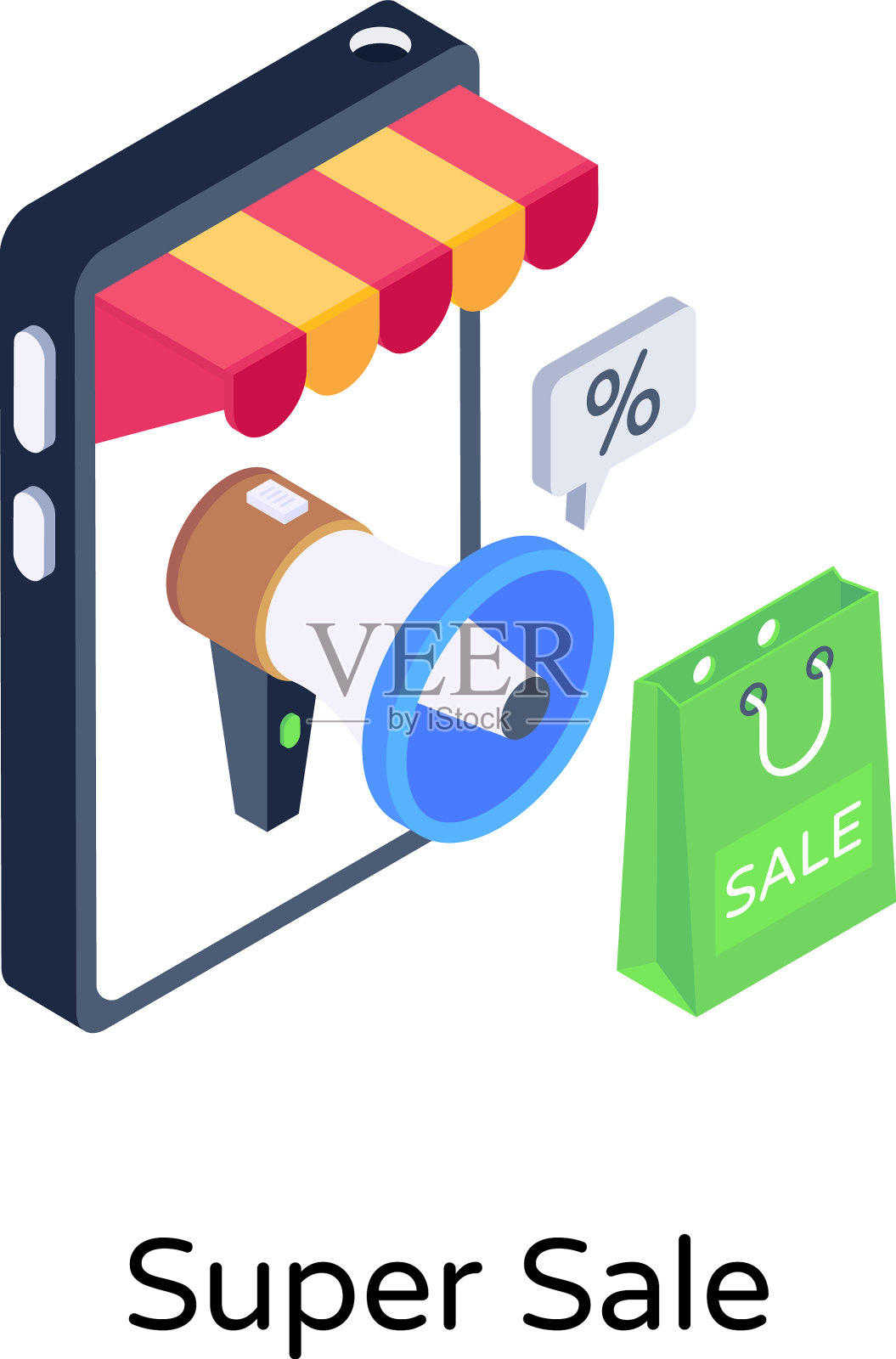 超级销售插画图片素材