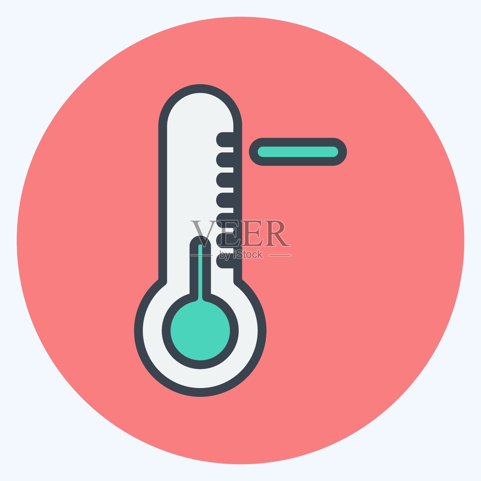 图标寒潮。适用于灾难的象征。颜色搭配风格。设计简单，可编辑。设计模板向量。简单符号说明插画图片素材
