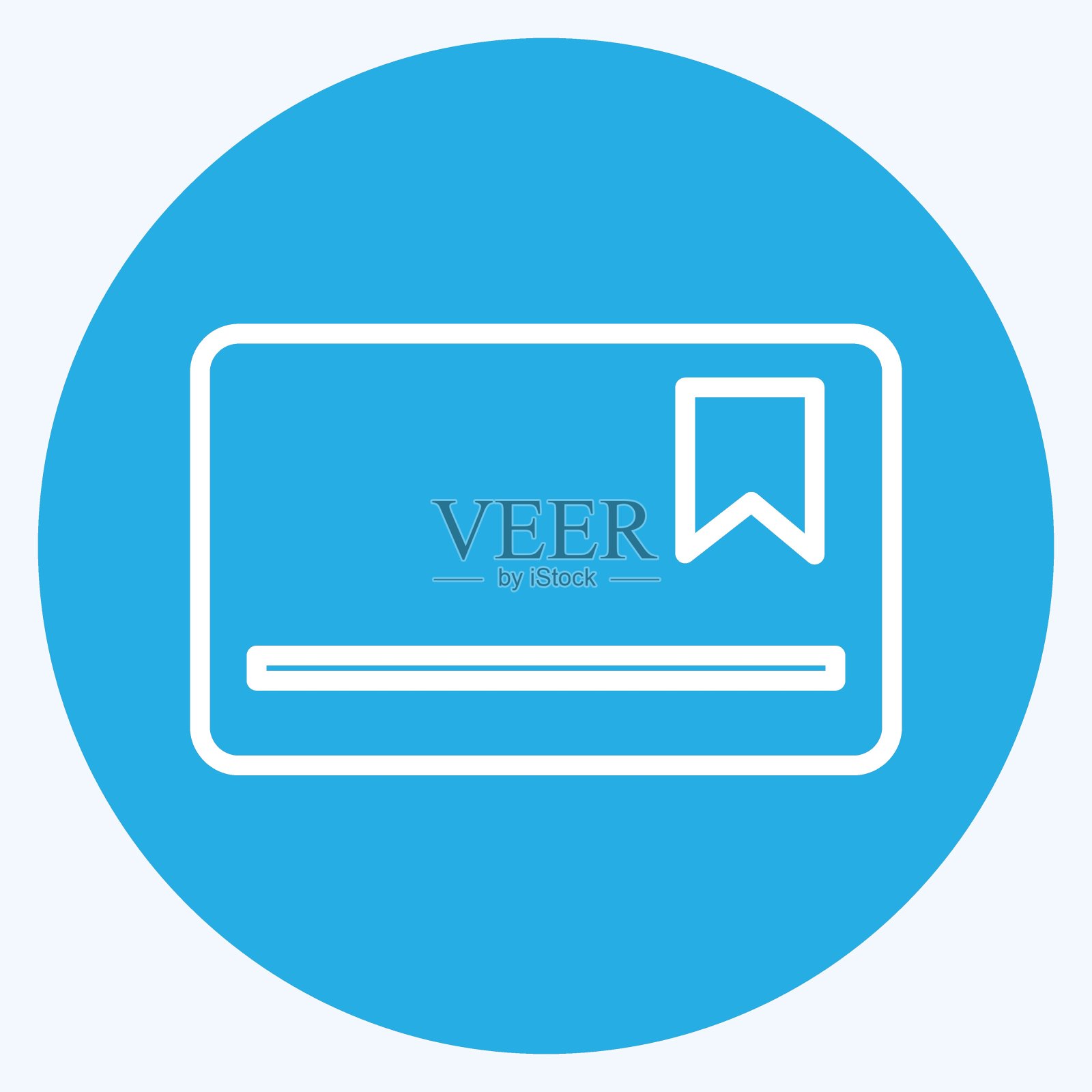 图标卡会员。适用于信息图符号。蓝眼睛的款式。设计简单，可编辑。设计模板向量。简单符号说明插画图片素材