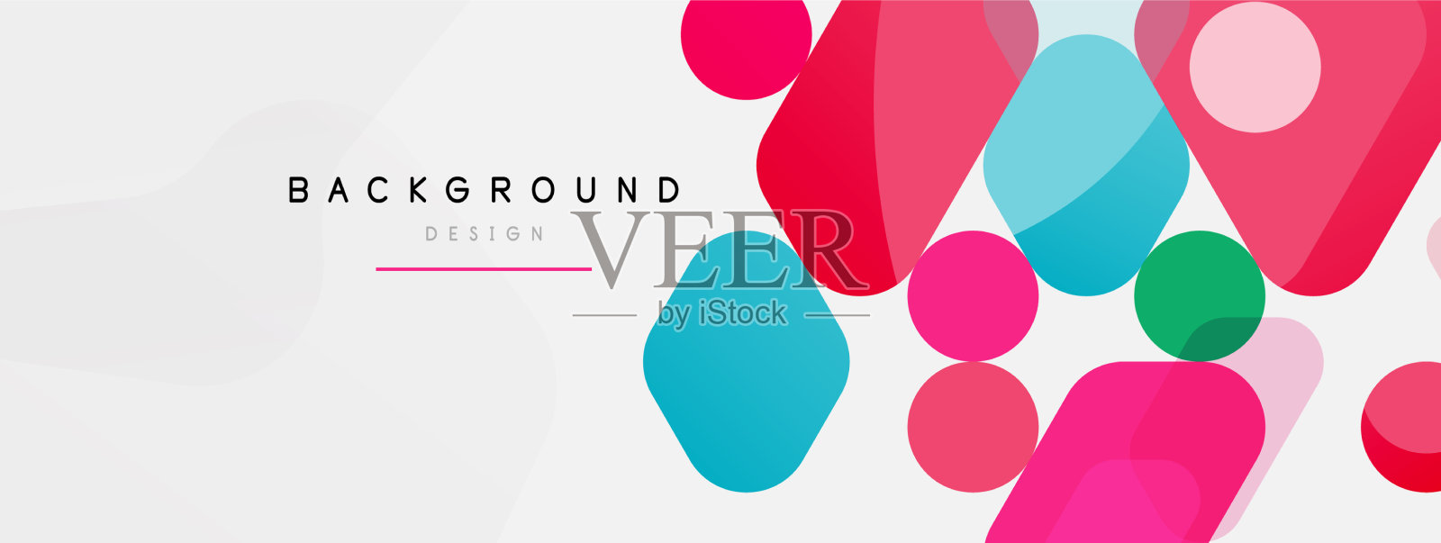 抽象圆形几何图形和圆形插画图片素材