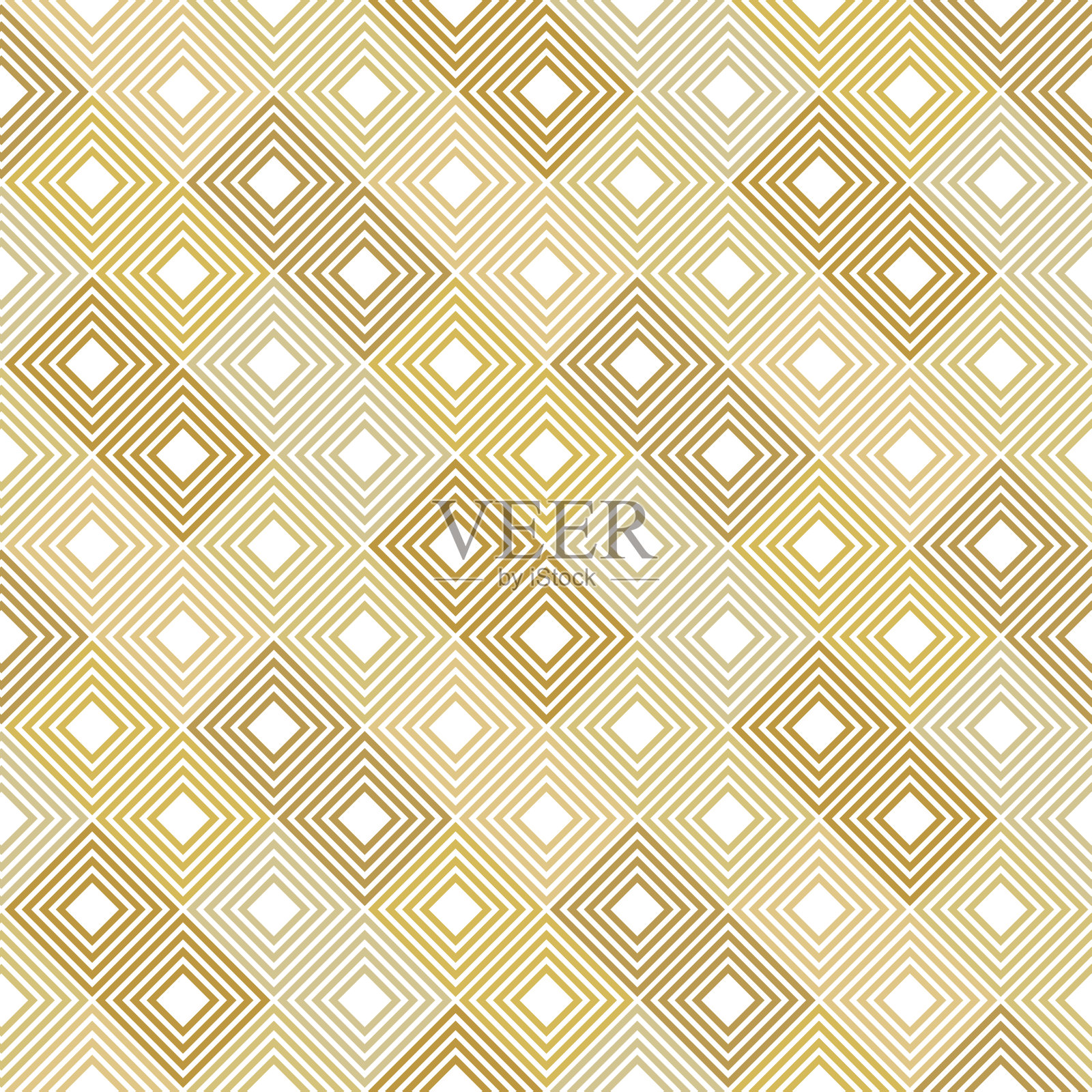 方形/菱形的金色图案插画图片素材